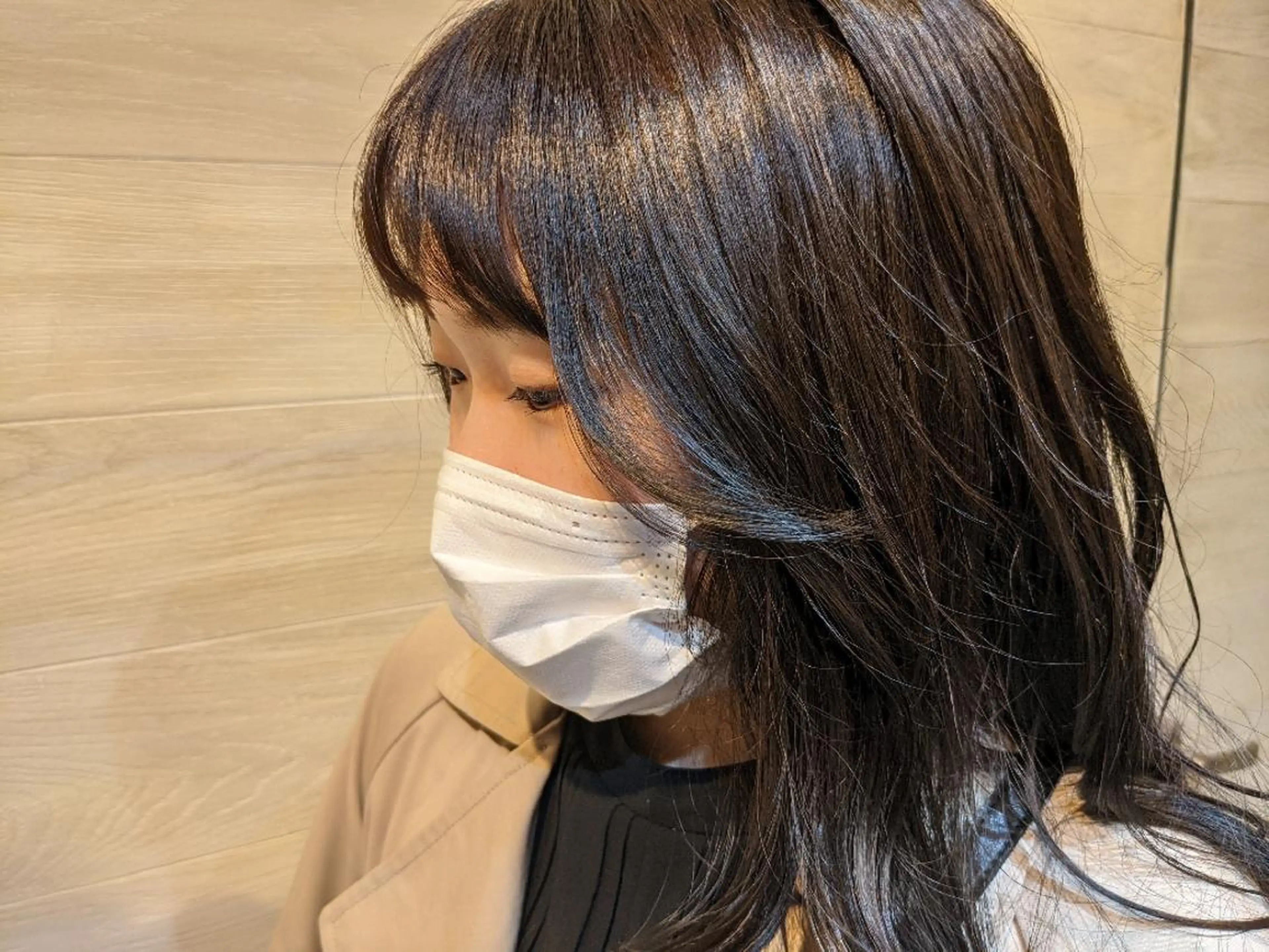 セミロング カラー 小顔カット 🌷お任せOK🌷✨ N°ilducaえりのヘアスタイル