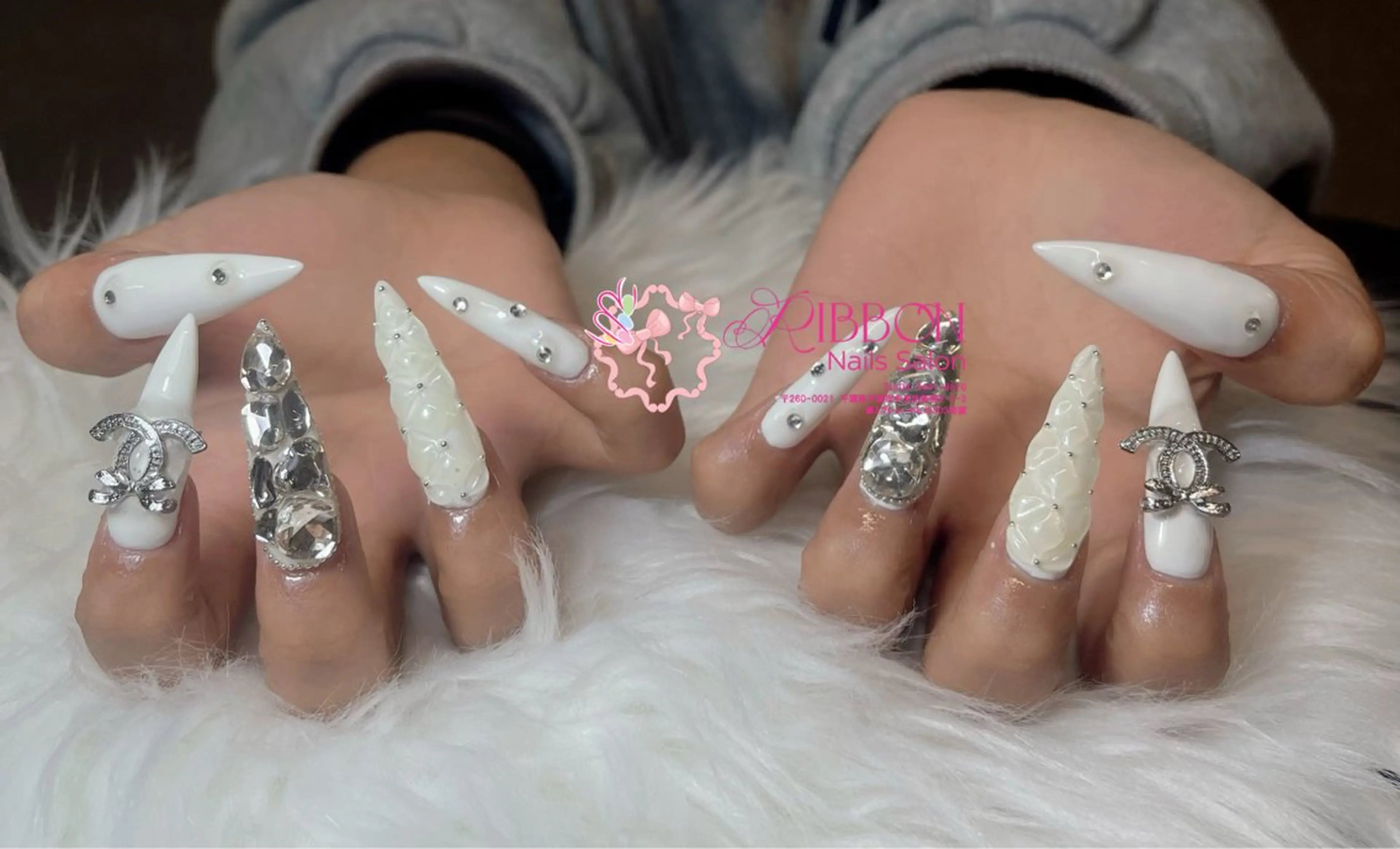 ネイル チークネイル フットネイル フレンチネイル グラデーション 韓国ネイル ハンドネイル Ribbonnail salonのネイルデザイン