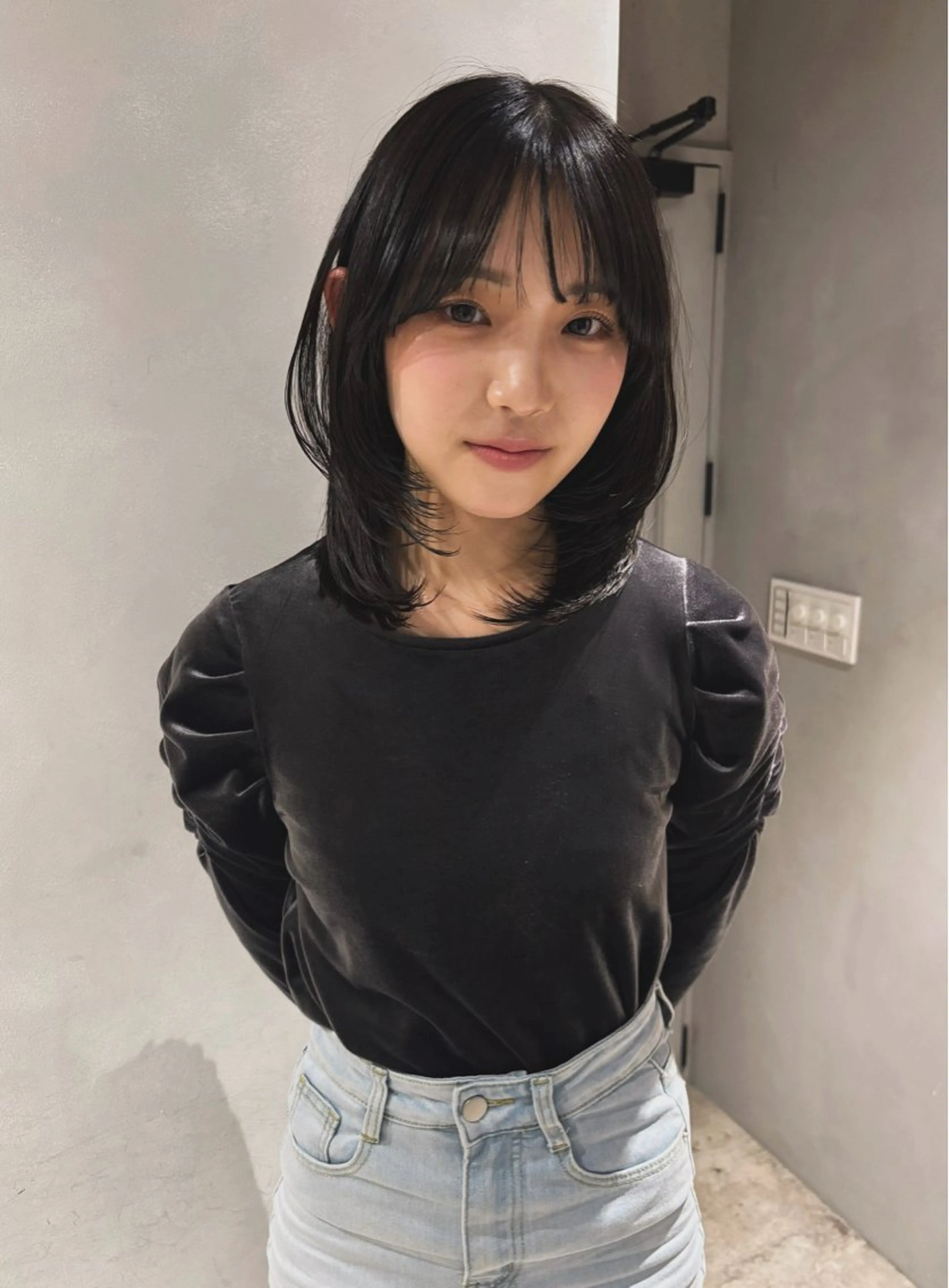 ミディアム カラー カット ヘアカラー トリートメント Juna✂️ レイヤー / ボブのヘアスタイル