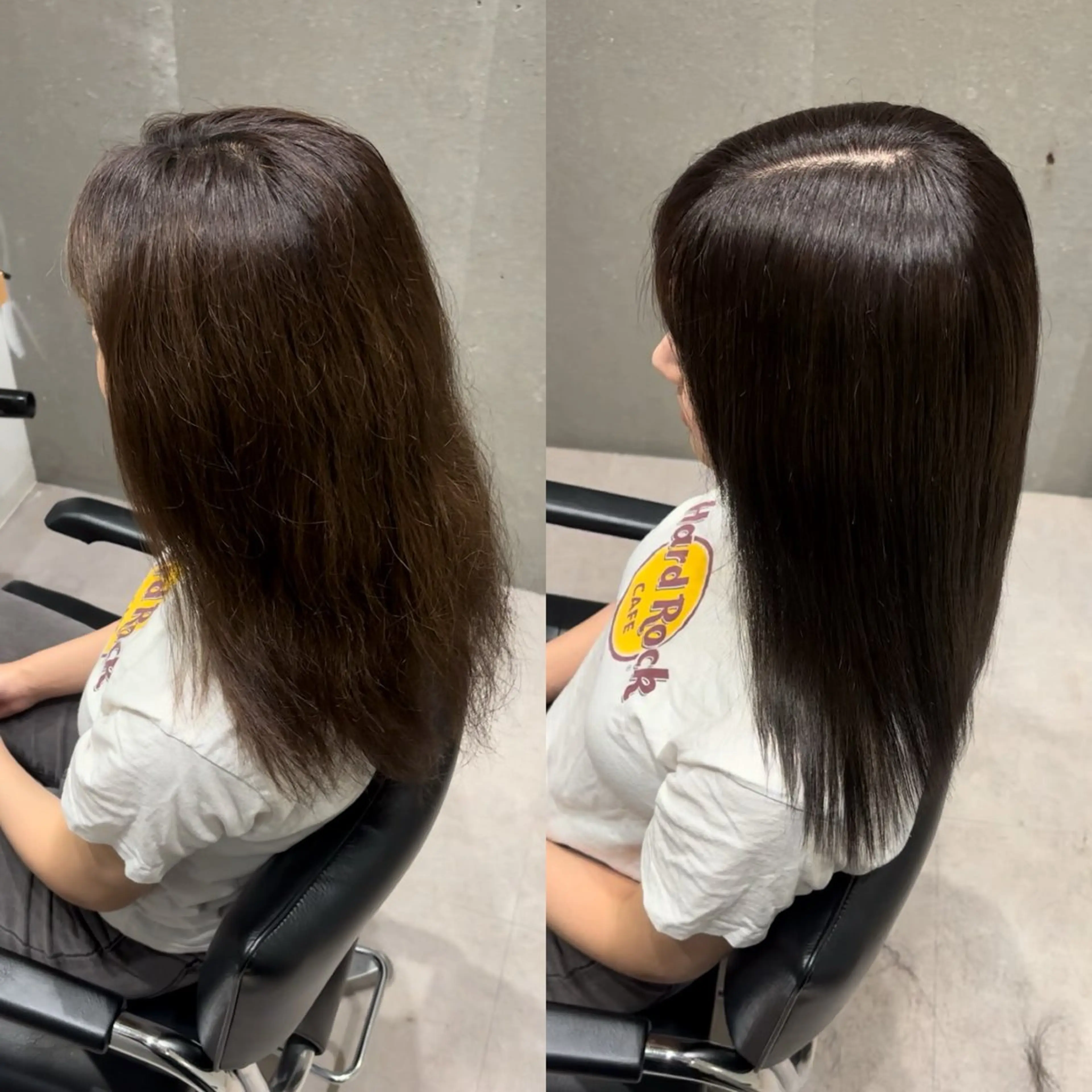 セミロング カラー アクアカラー 髪質改善 トリートメント カット ヘアカラー トリートメント 髪質改善ヘアケア 艶髪特化/上田のヘアスタイル