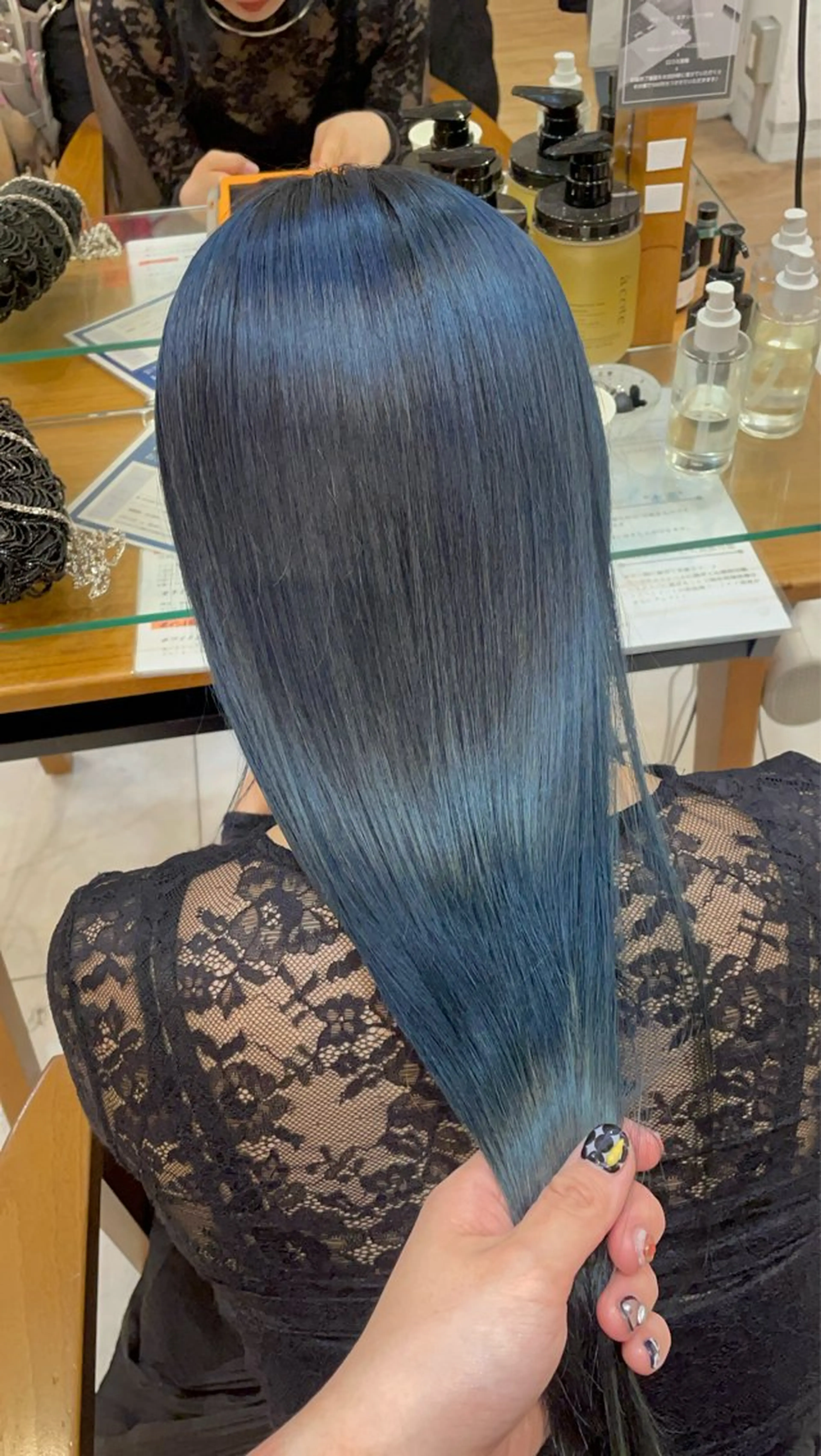 ロング カラー ブルーカラー 透明感/艶髪/ 🌷mihiro🌷のヘアスタイル