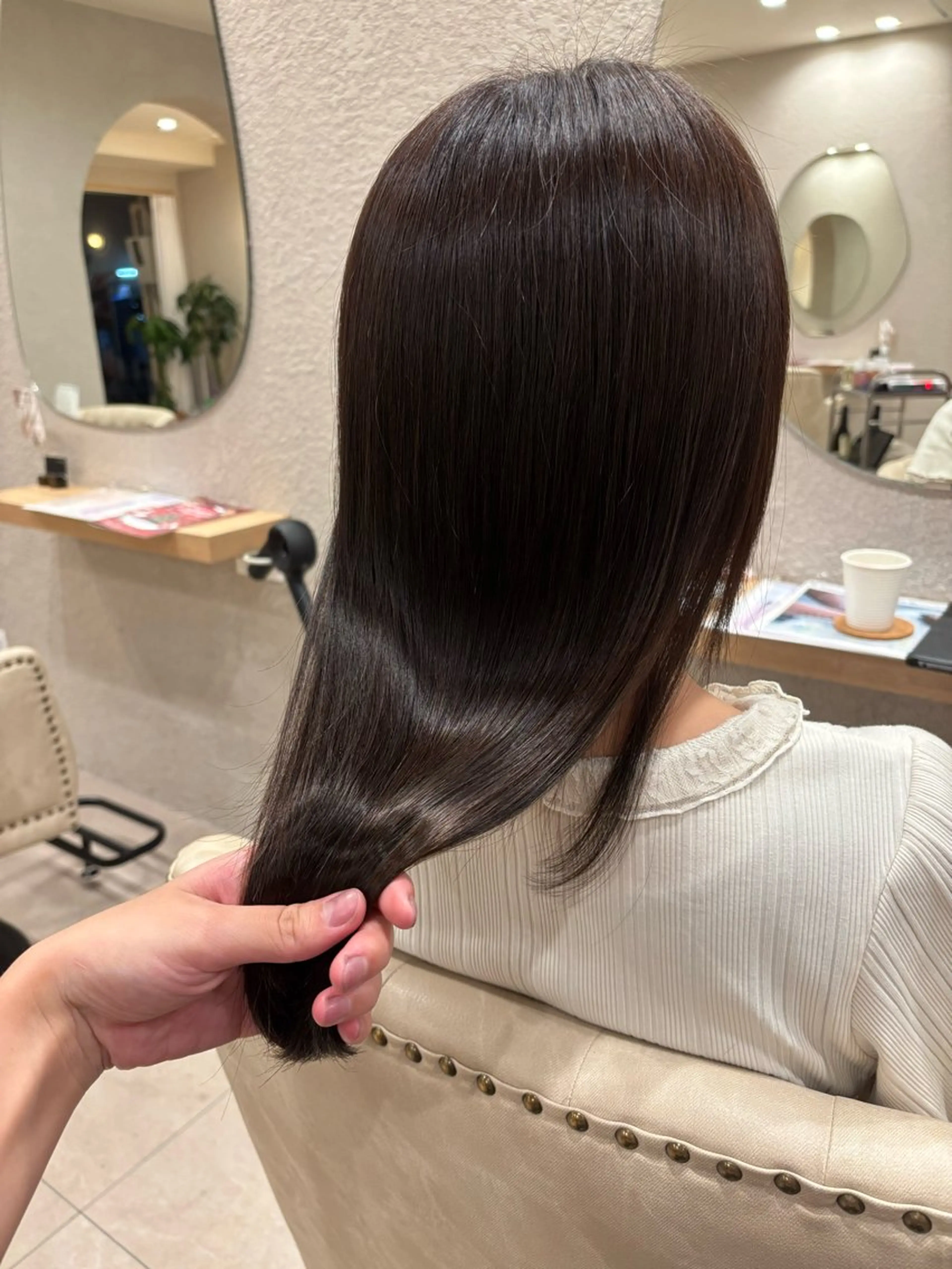 ロング 透明感カラー⭐️🌈 野村玲美のヘアスタイル