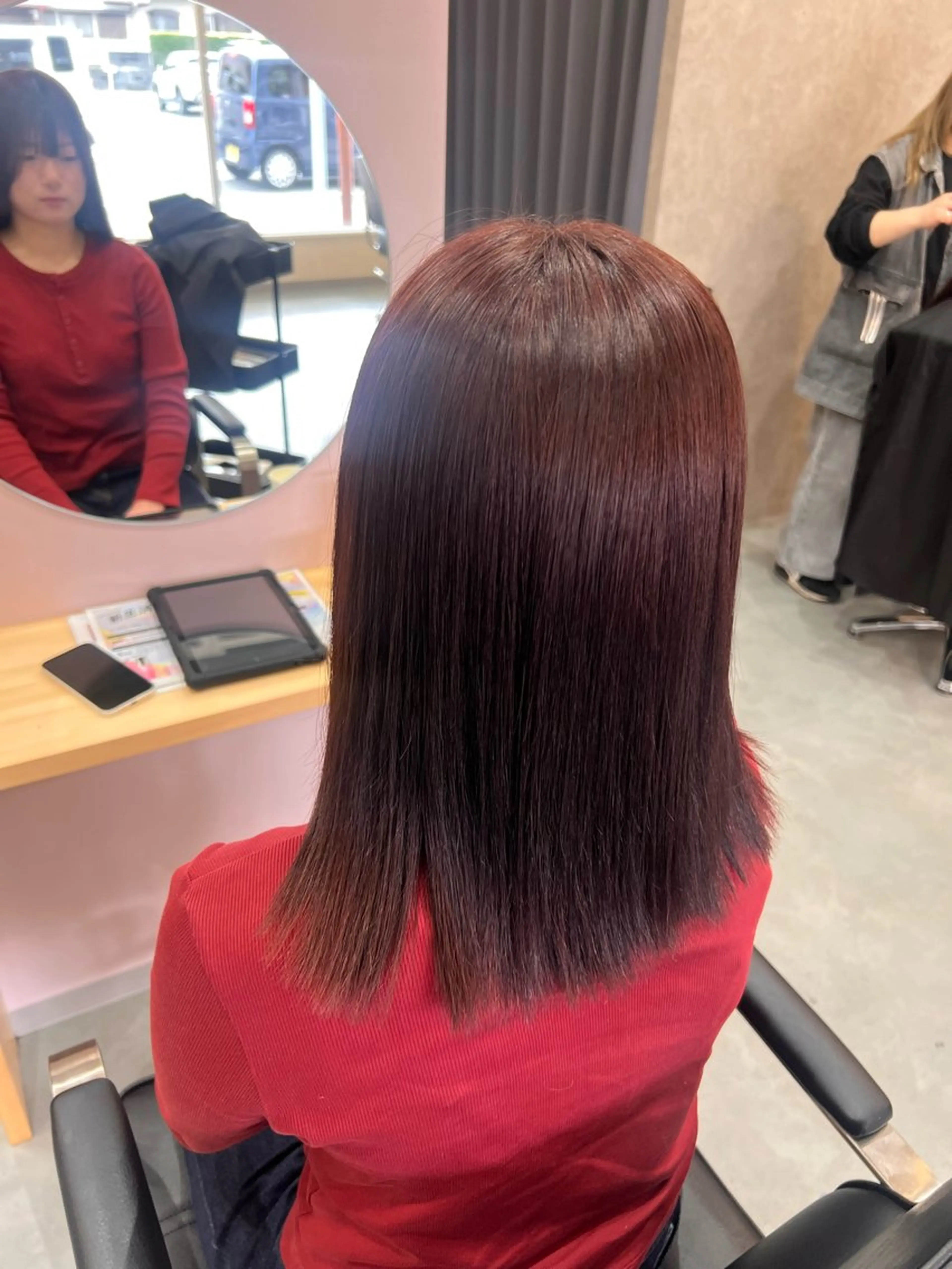 ミディアム カラー 🫧ケアブリーチ/似 合わせカット🫧ྀིのヘアスタイル