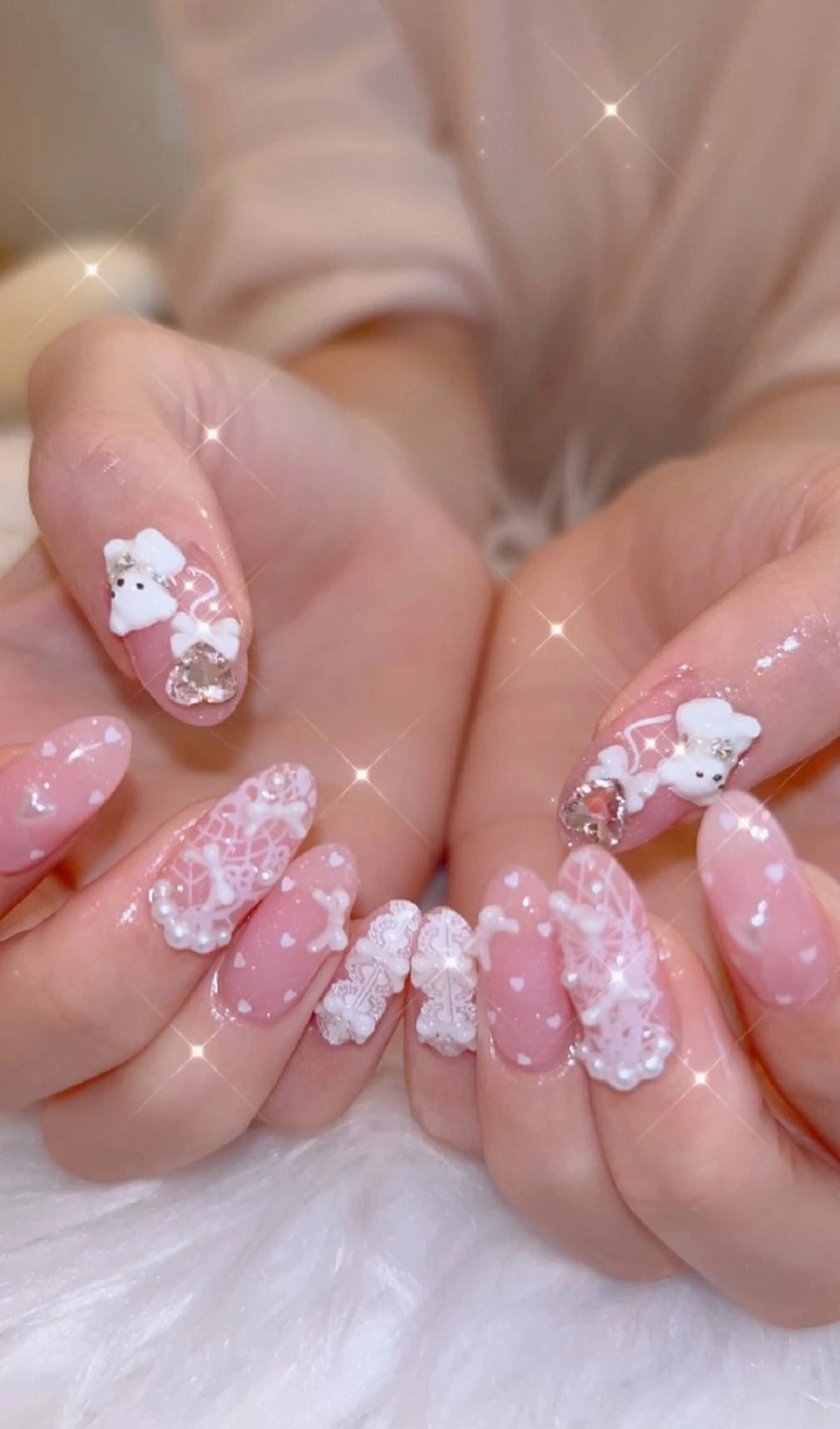 ネイル アートネイル バレンタイン ハンドネイル I LOVE ME NAIL.。.:*♡のネイルデザイン