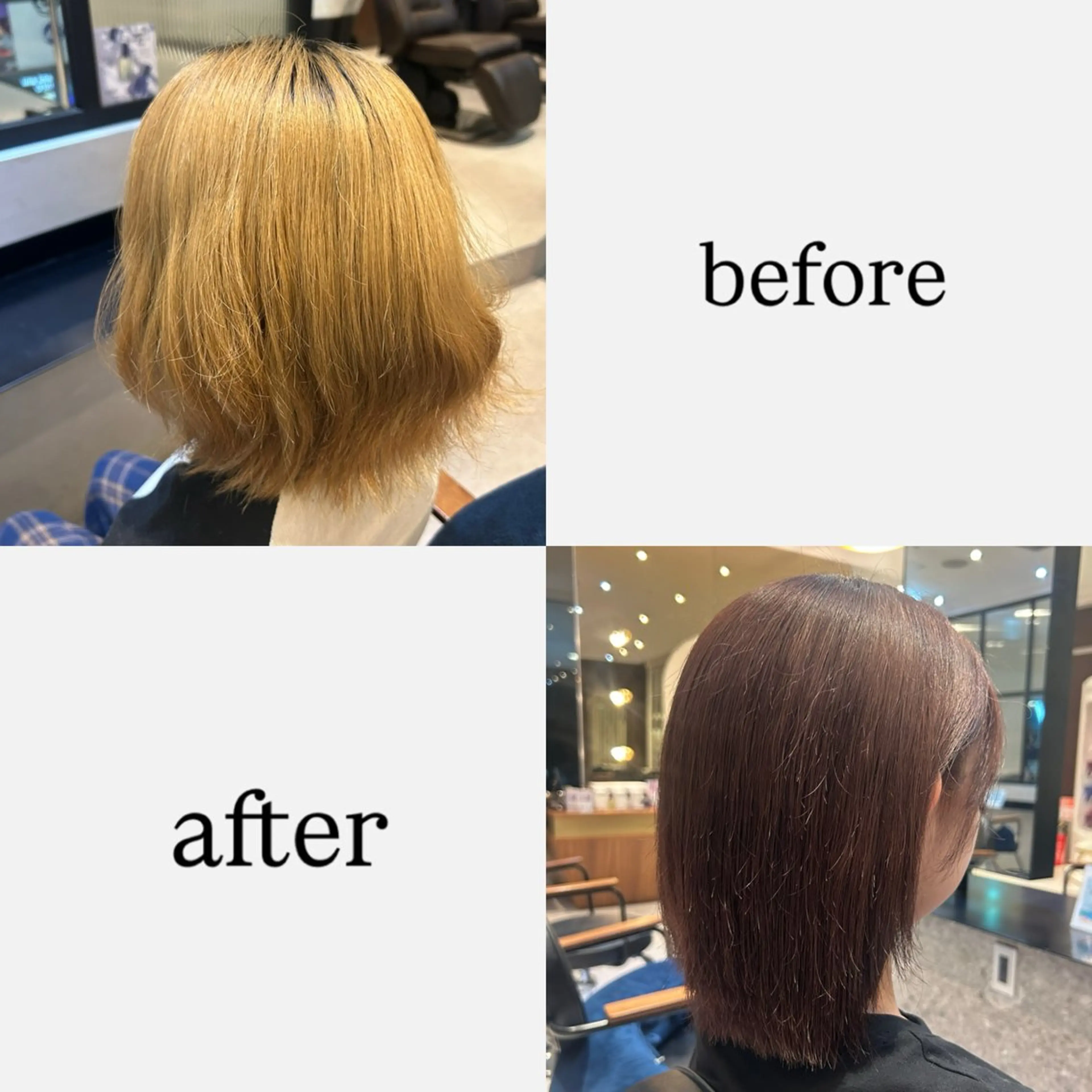 ミディアム カラー 髪質改善 トリートメント ヘアカラー トリートメント 縮毛矯正/カット/ 韓国ヘア/蛯原🍤のヘアスタイル