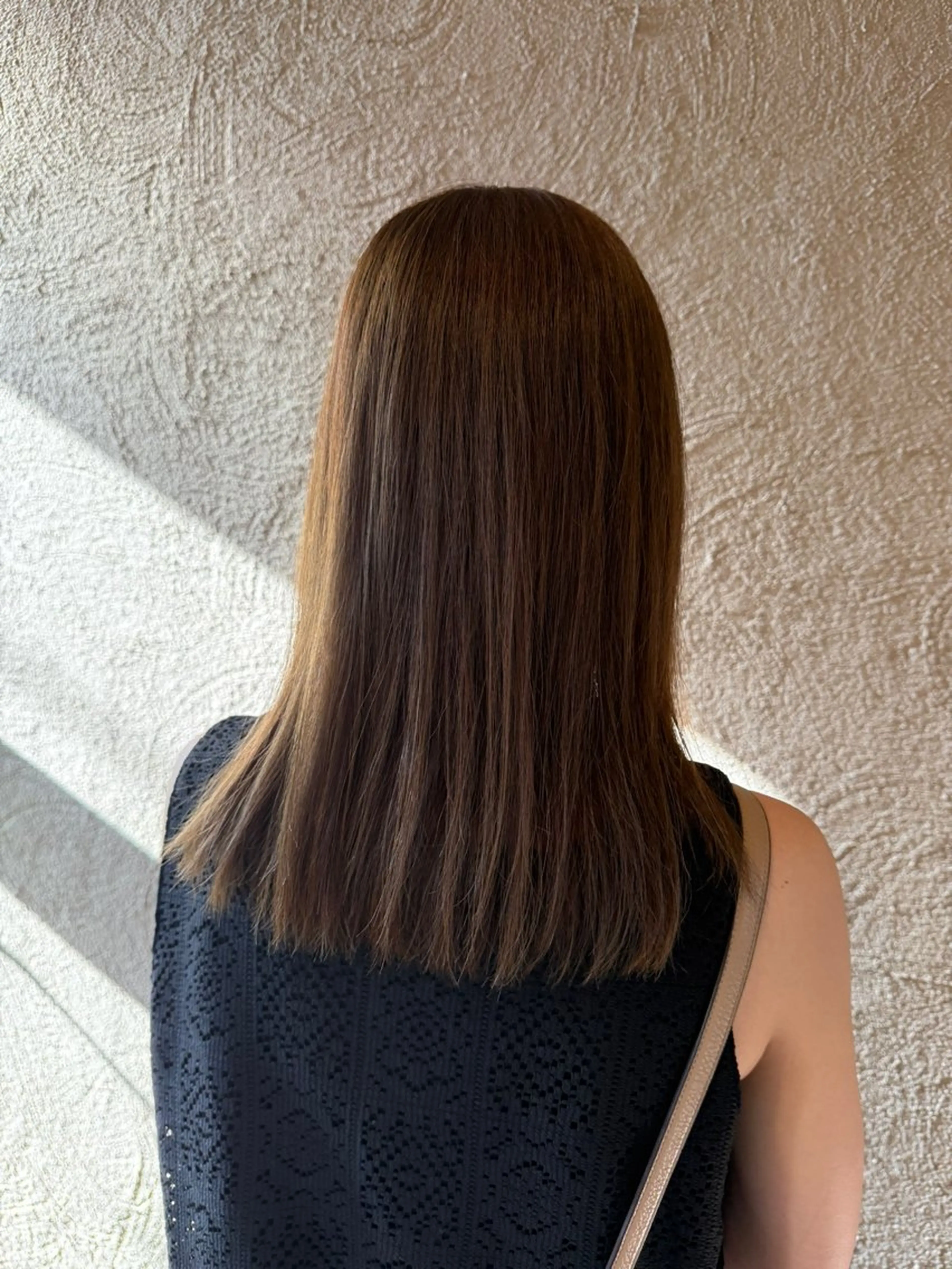 ミディアム うる艶/髪質改善/ 透明感カラー/toaのヘアスタイル