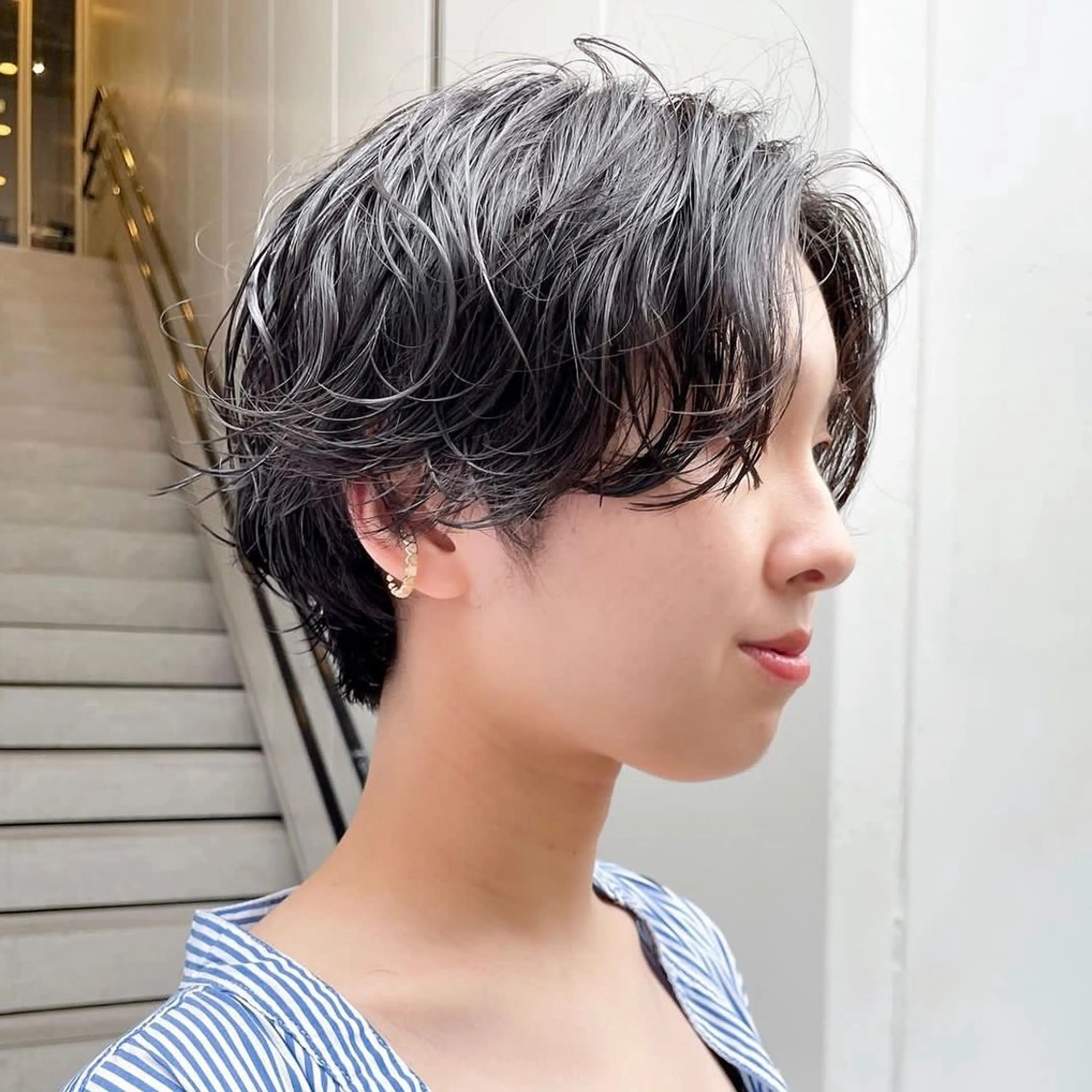 ショート 縮毛矯正、髪質改善 肘以上無料のヘアスタイル