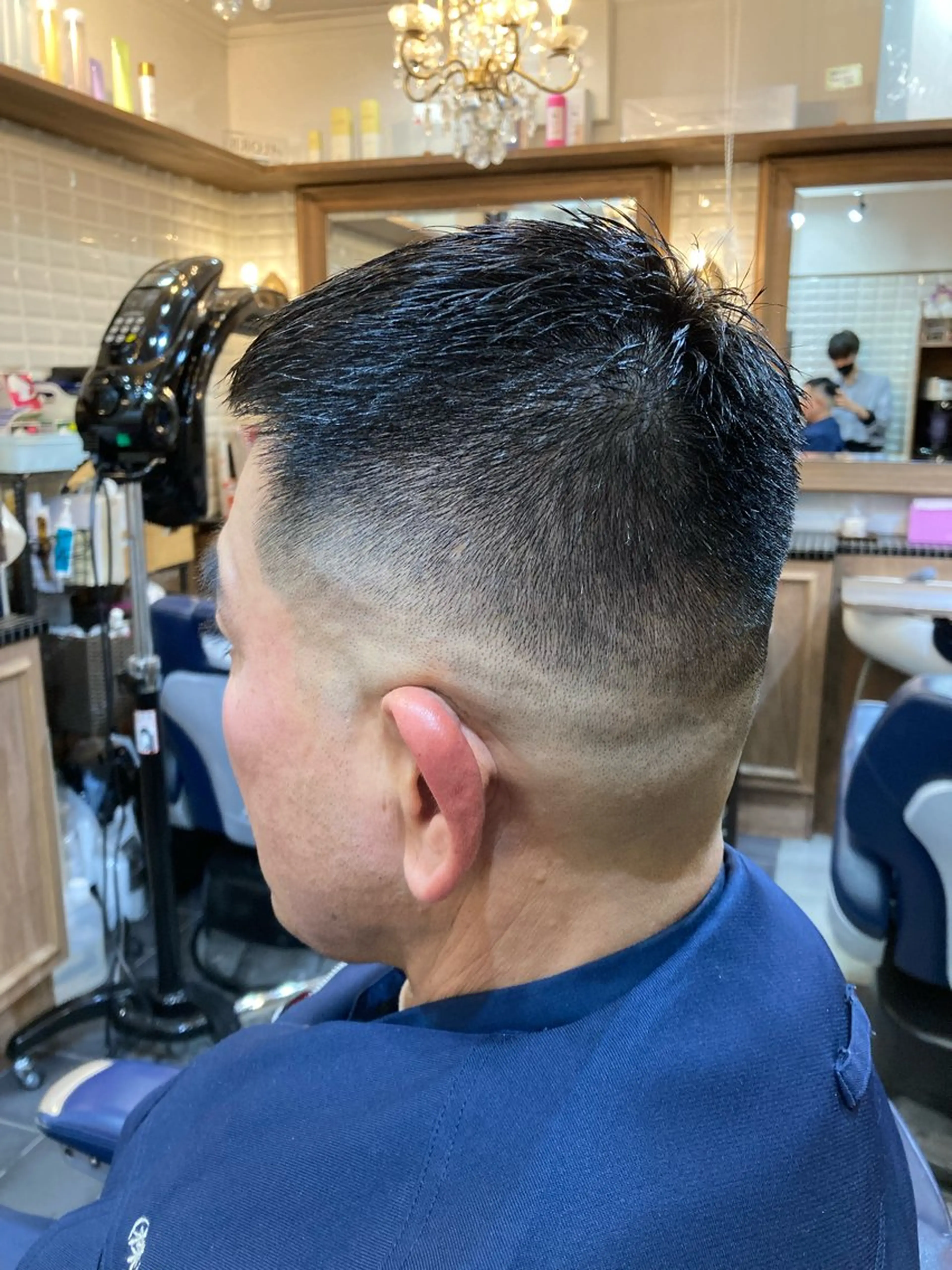 ショート メンズ フェードカット カット トリートメント ルピナス中田店長 山口大地のヘアスタイル