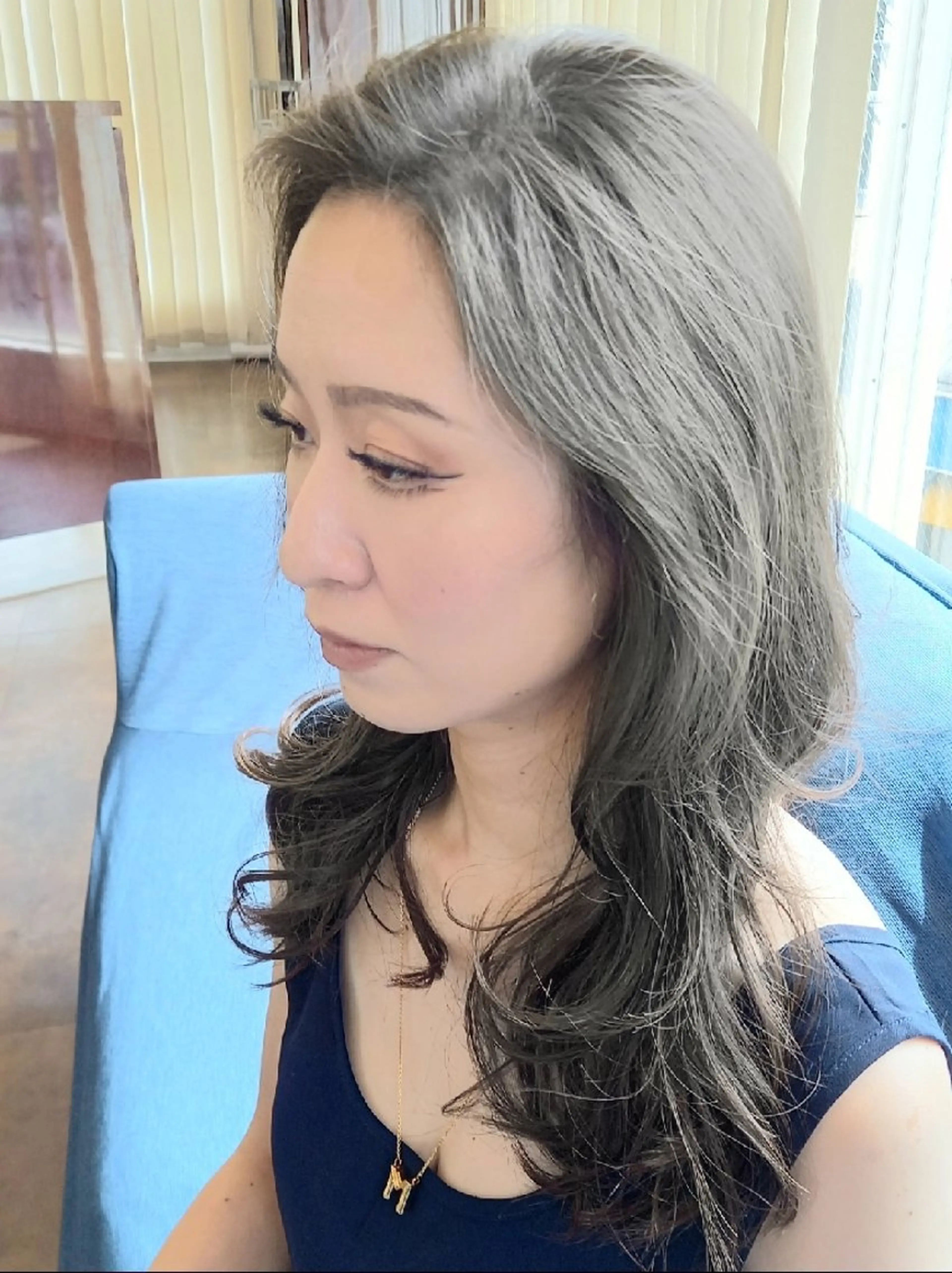 ロング カラー イルミナカラー 飯田・髪質改善縮毛矯 正・カラー・パーマのヘアスタイル