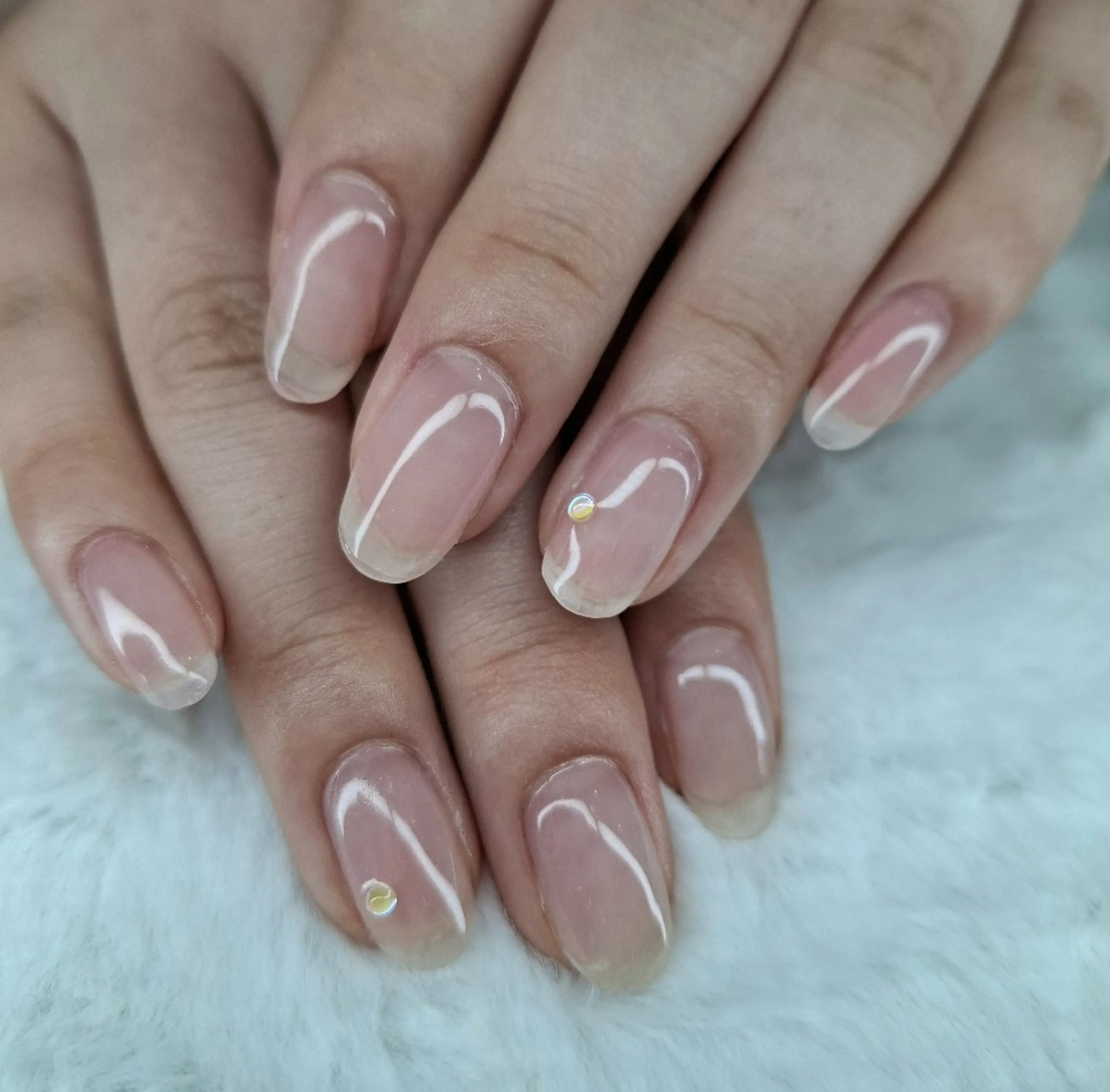 ネイル ワンカラーネイル ピンク ピンクベージュ KURONOSUHAIRDESIGN所属・岡林 えりのネイルデザイン