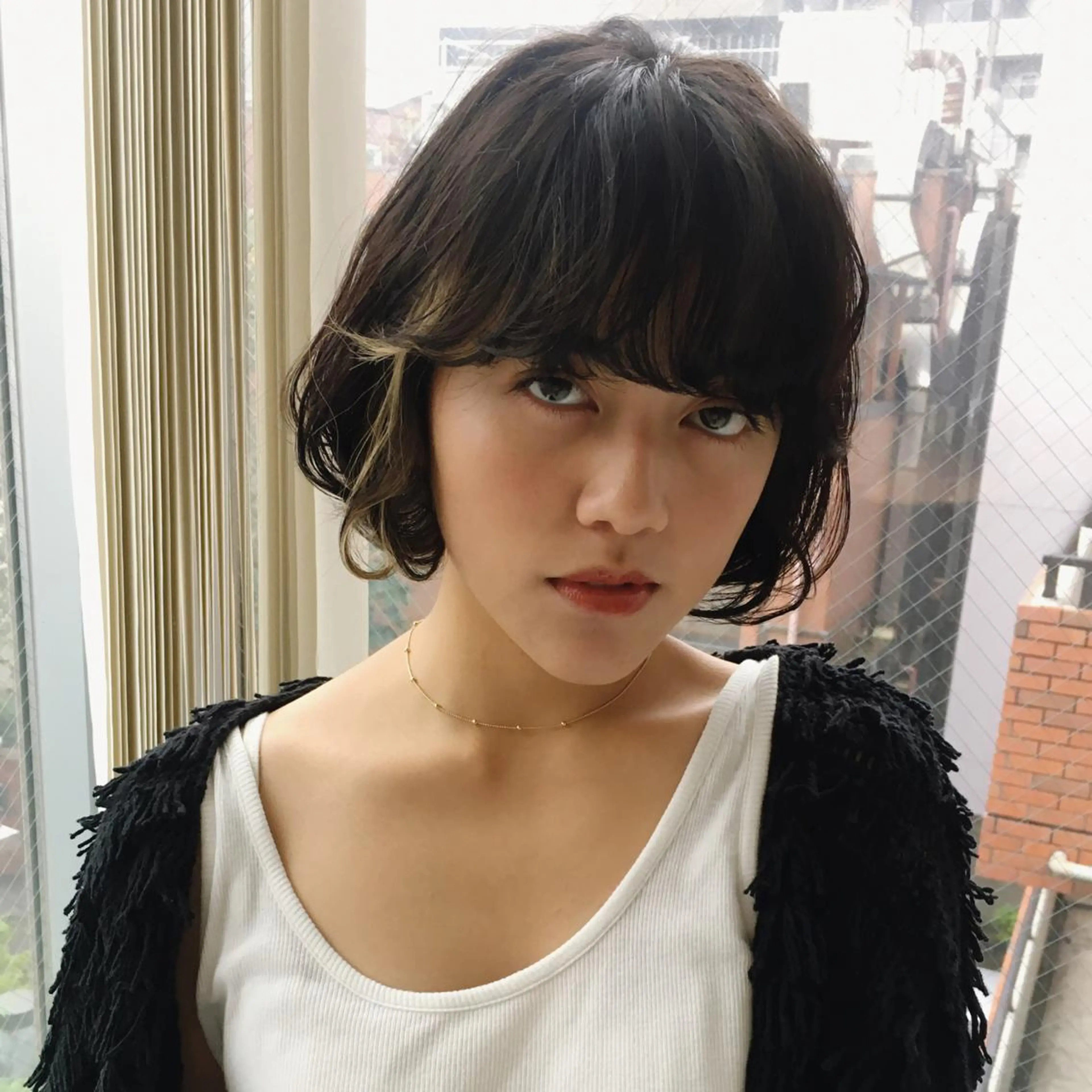 ショート カラー パーマ さかい なつみのヘアスタイル