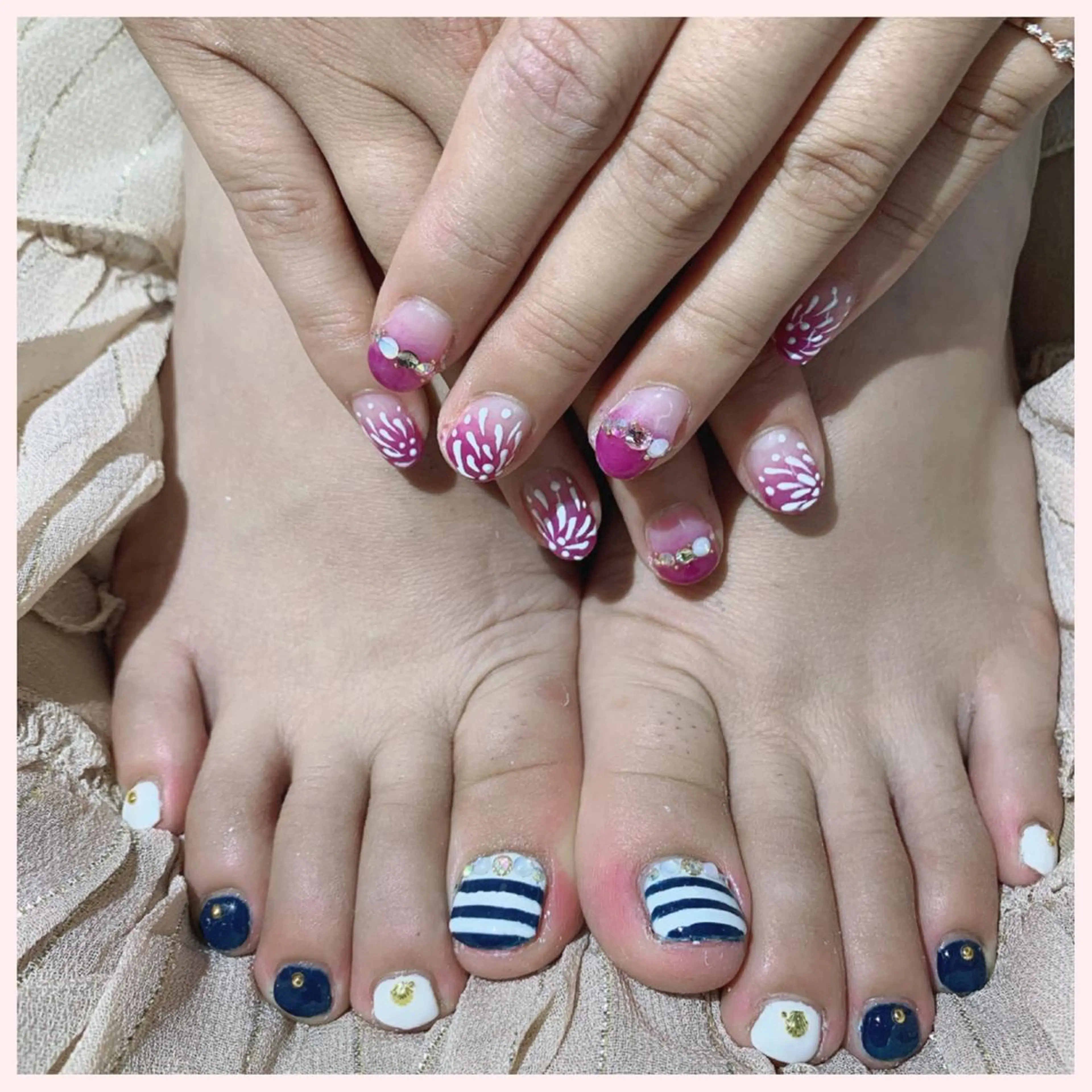 ネイル フットネイル Ogasawara Tokikaのネイルデザイン