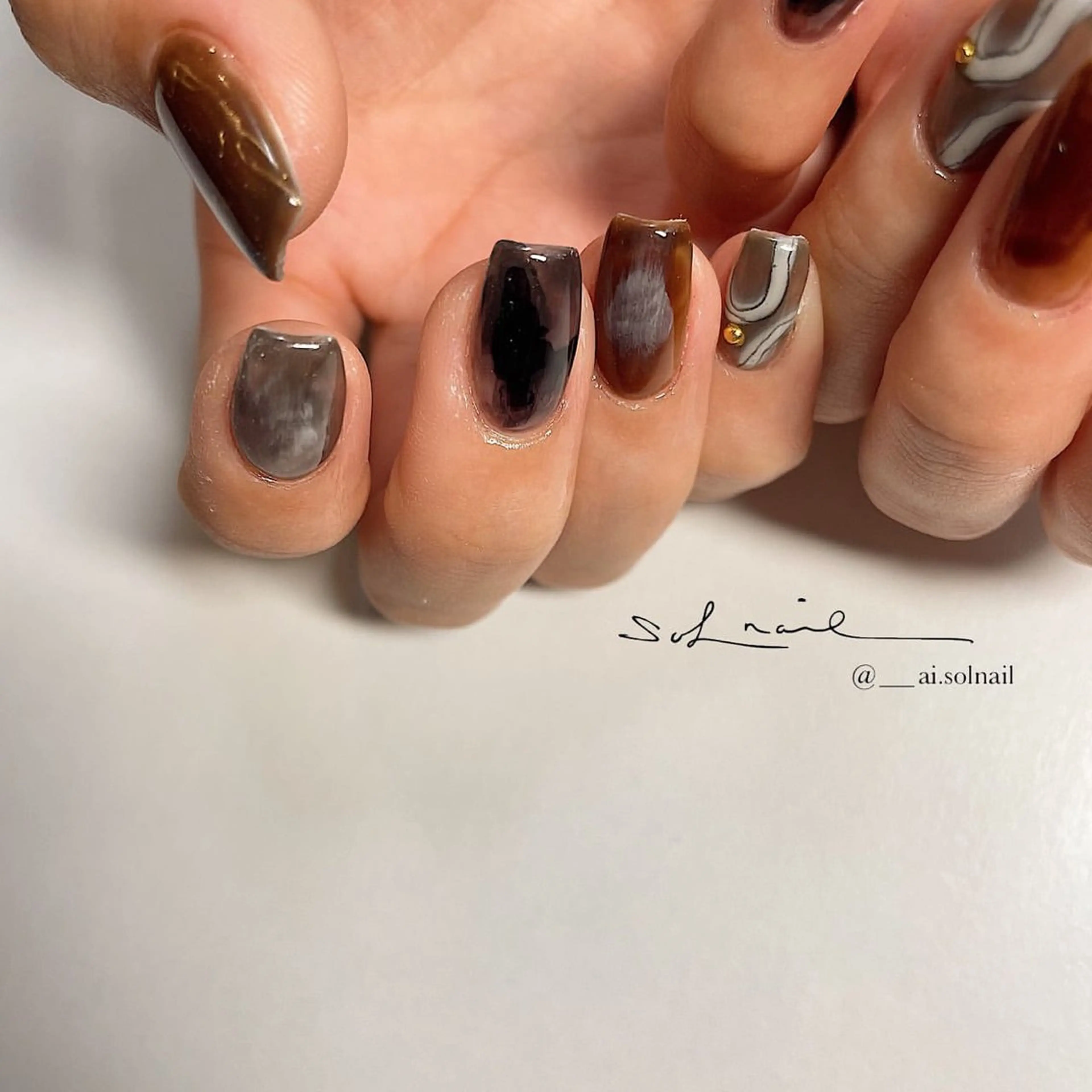 ネイル 🍃伏見 / soL nail / aiのネイルデザイン