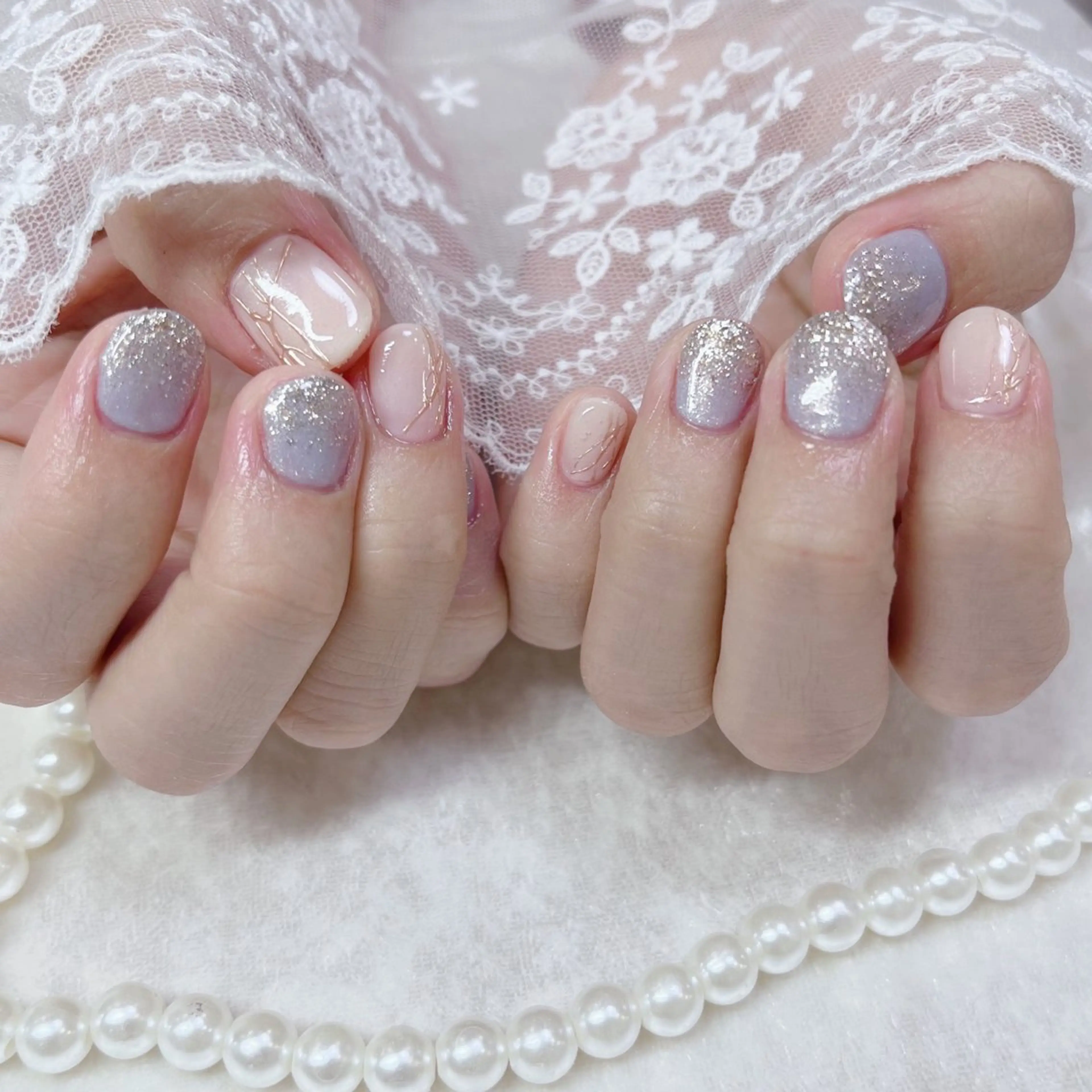ネイル ハンドネイル Maya 🧊🫧‪のネイルデザイン