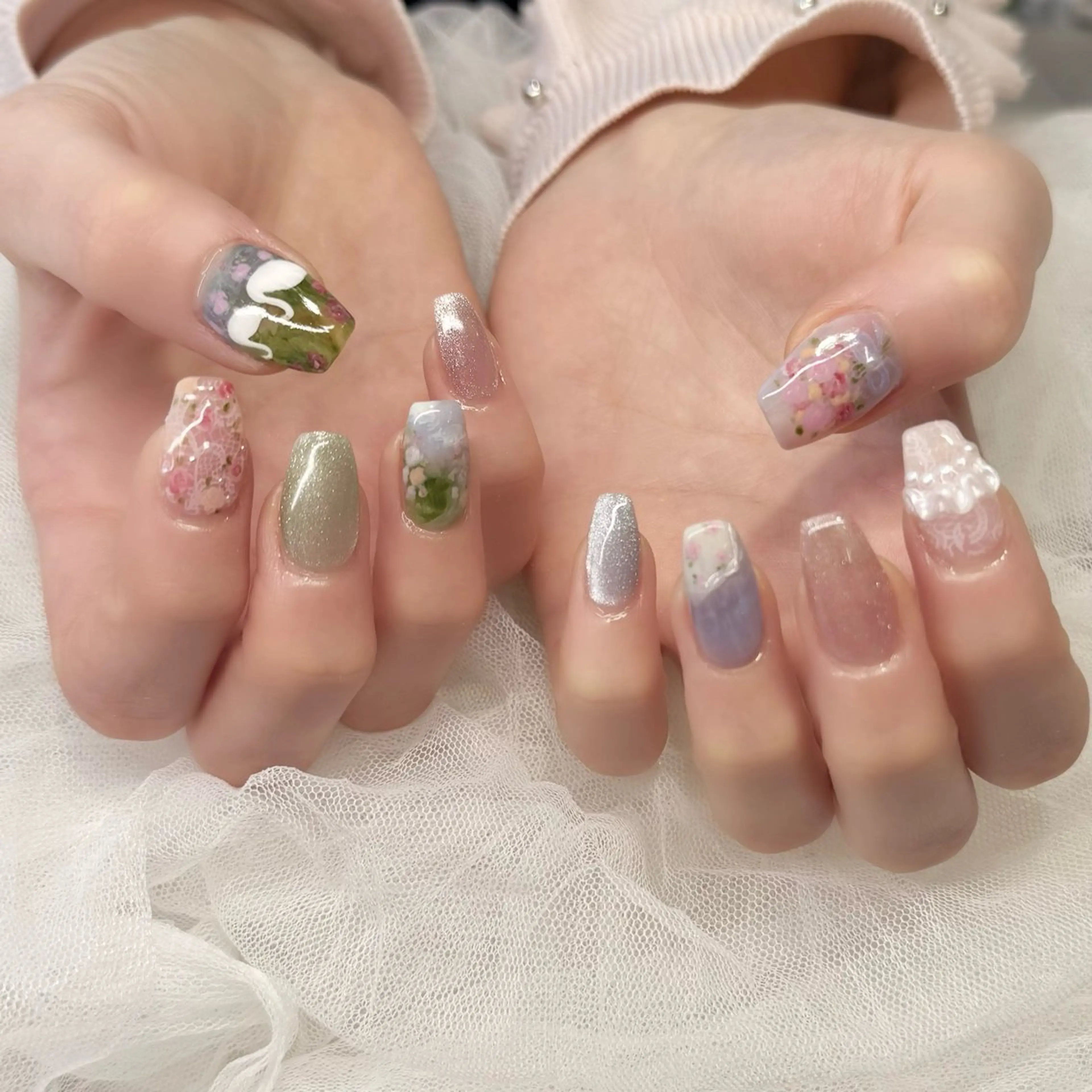 ネイル ハンドネイル 新井 ひなののネイルデザイン