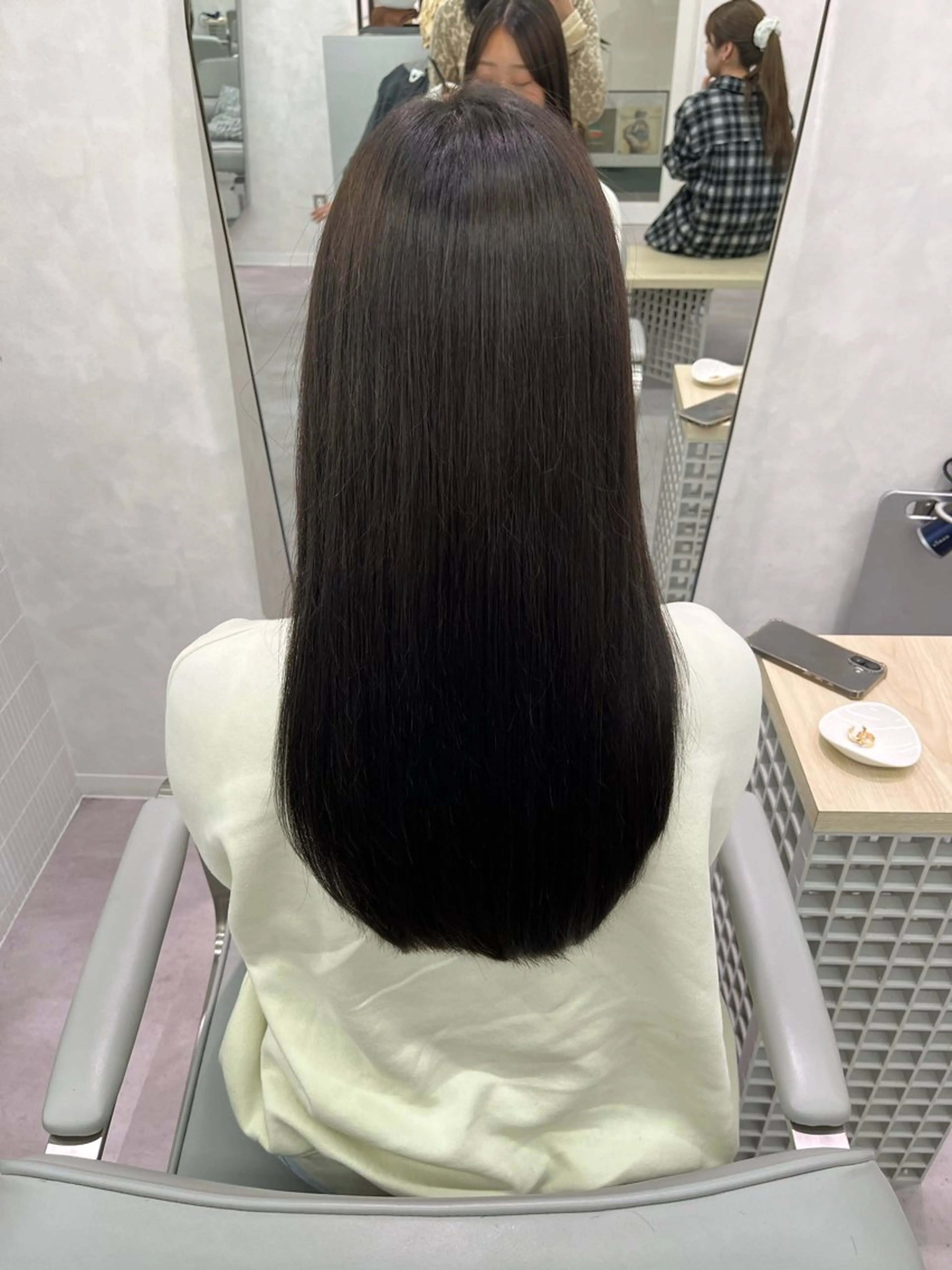 ロング カラー、縮毛矯正 募集中🖤/横浜のヘアスタイル