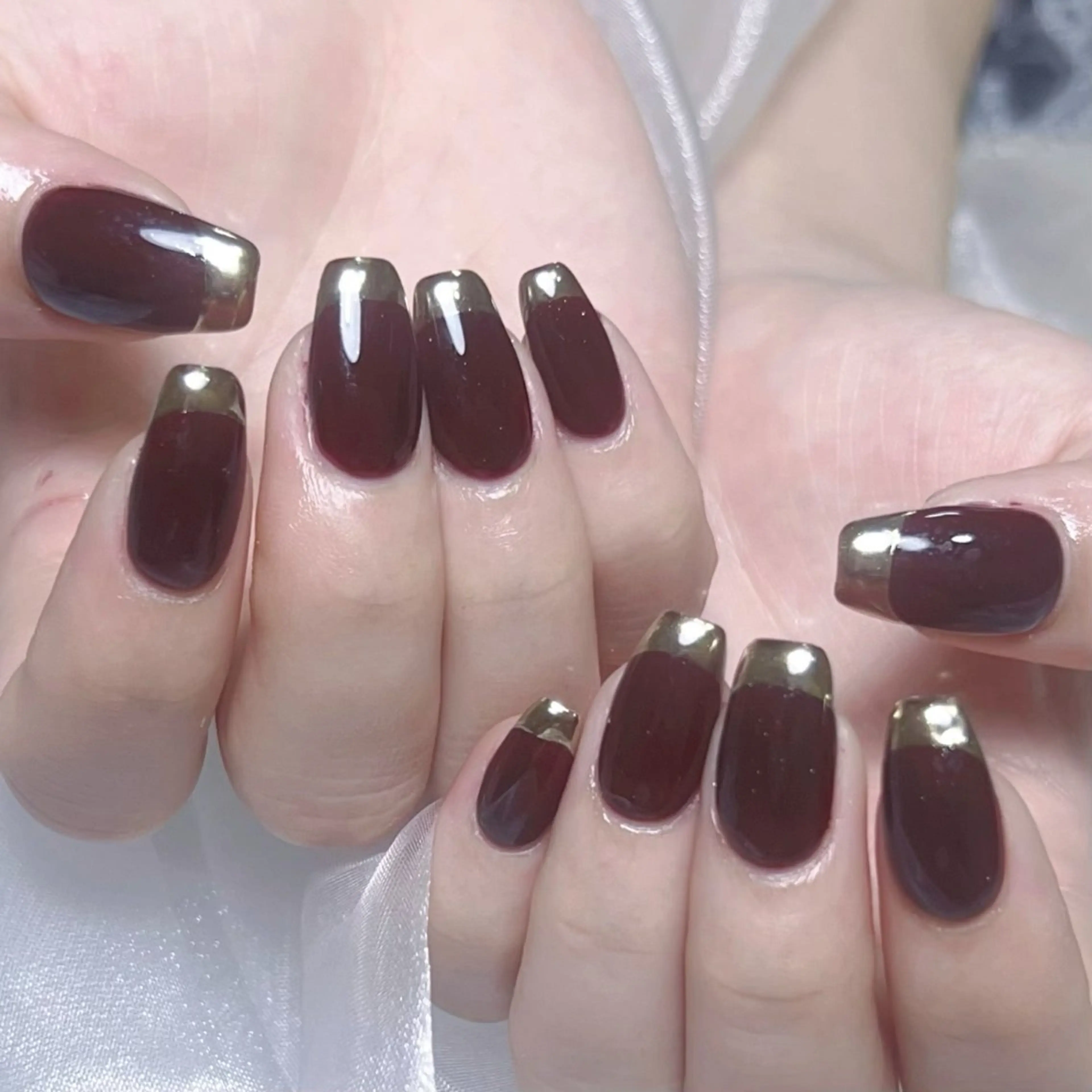 メンズ ネイル メンズ韓国風 アートネイル オーロラネイル ガーリー キラキラネイル ハンドネイル Nail salon 木にいるのネイルデザイン