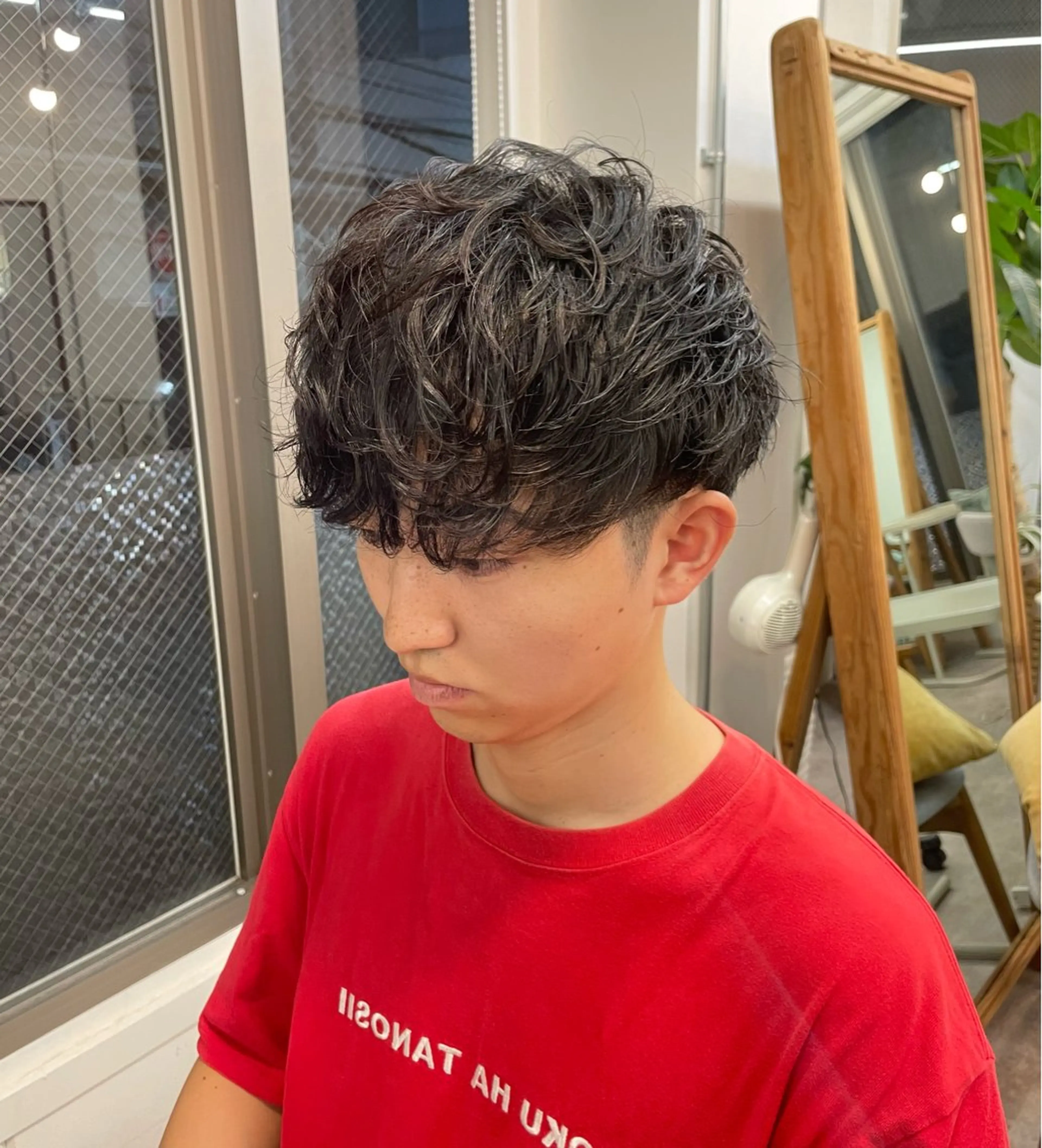 🔵メンズ/パーマ🔵カット＋シャドウパーマ🫧⚠️注意事項お読みの上ご予約下さいの写真