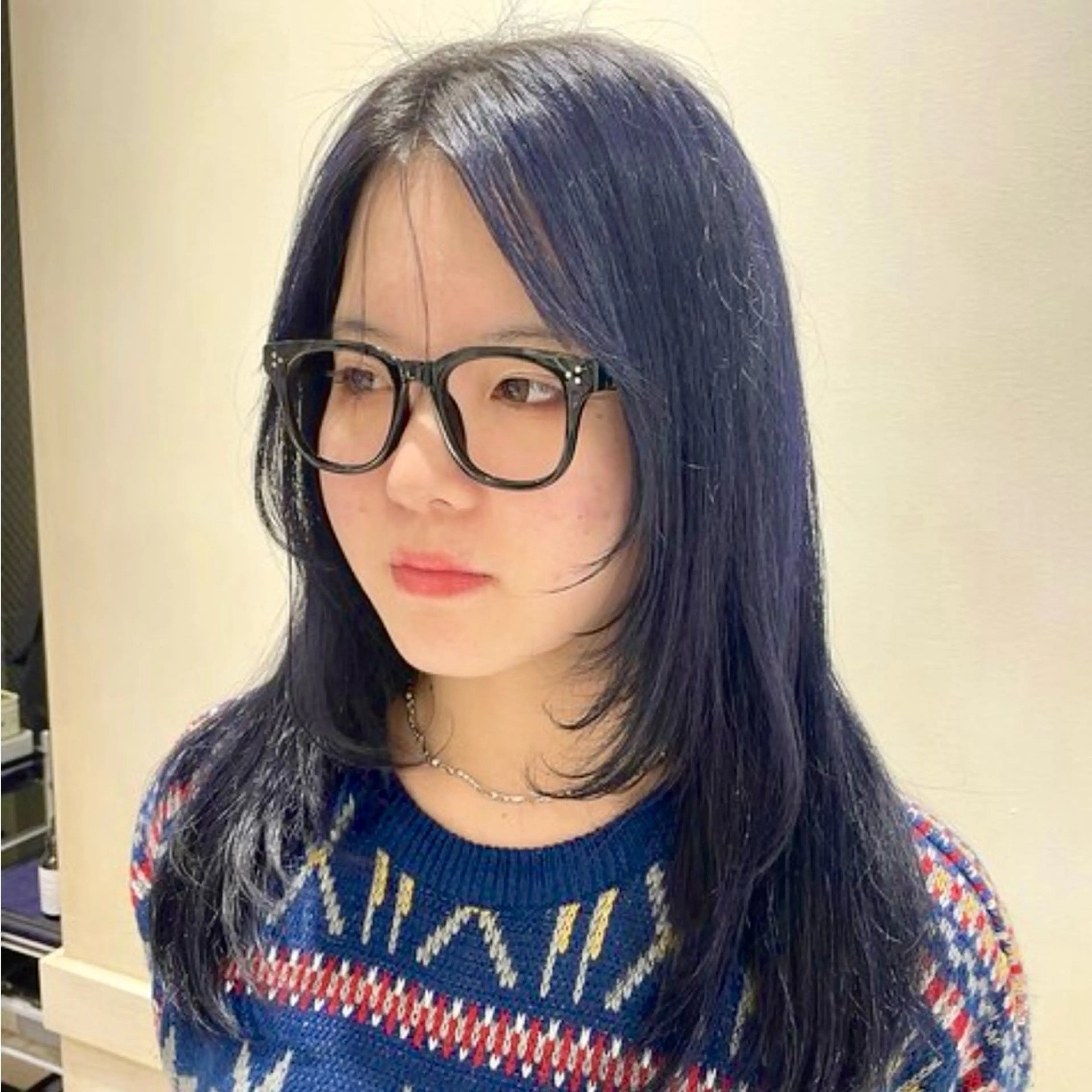 セミロング カラー ブリーチ 韓国風ヘア 🦋ブリーチ/カラー 専門Aya💖のヘアスタイル