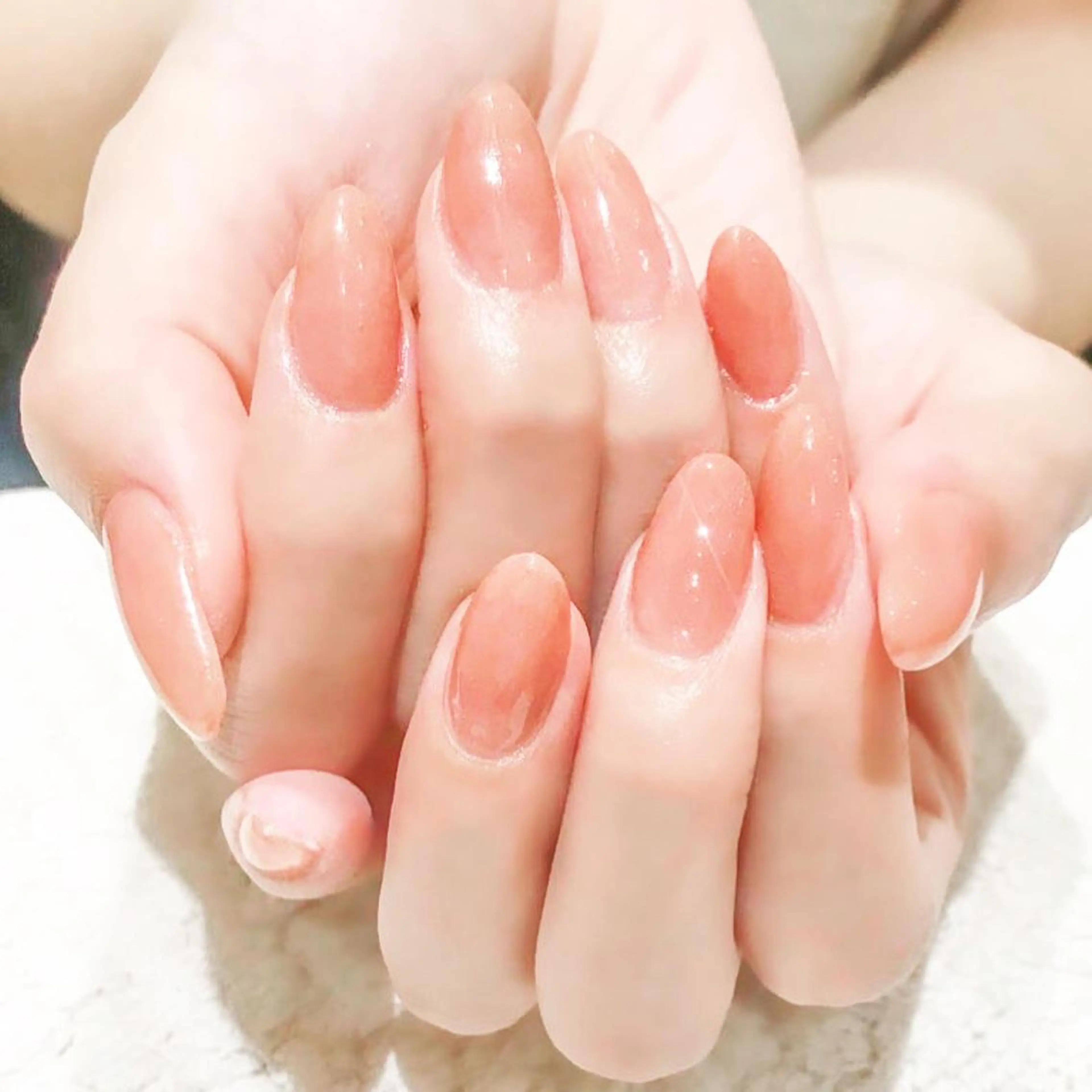 ネイル ブラウン ジェルネイル ワンカラーネイル 春ネイル Nyanco Nailのネイルデザイン