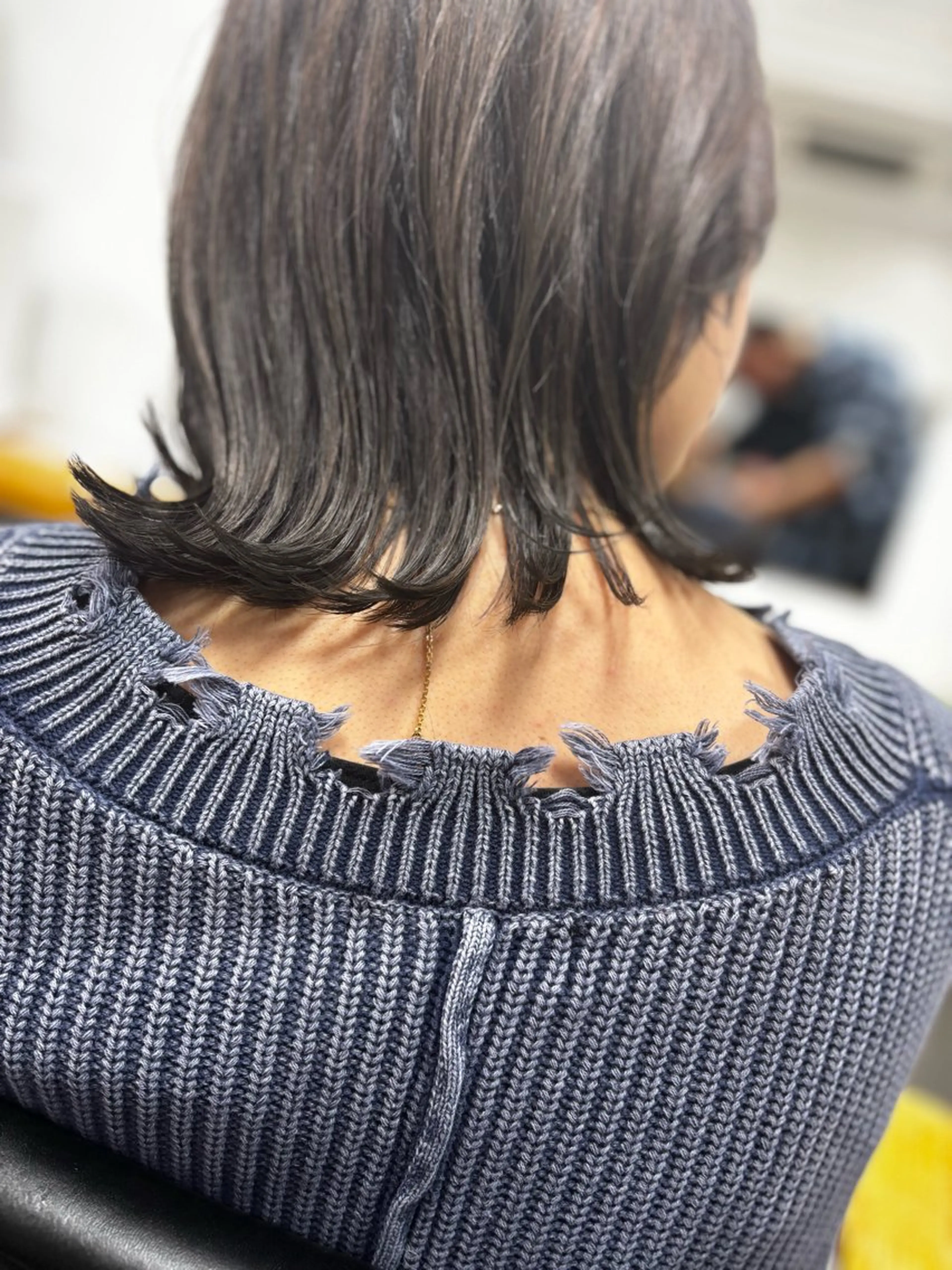 ミディアム カラー カット ヘアカラー トリートメント hoNua. 栄/透明感カラーのヘアスタイル