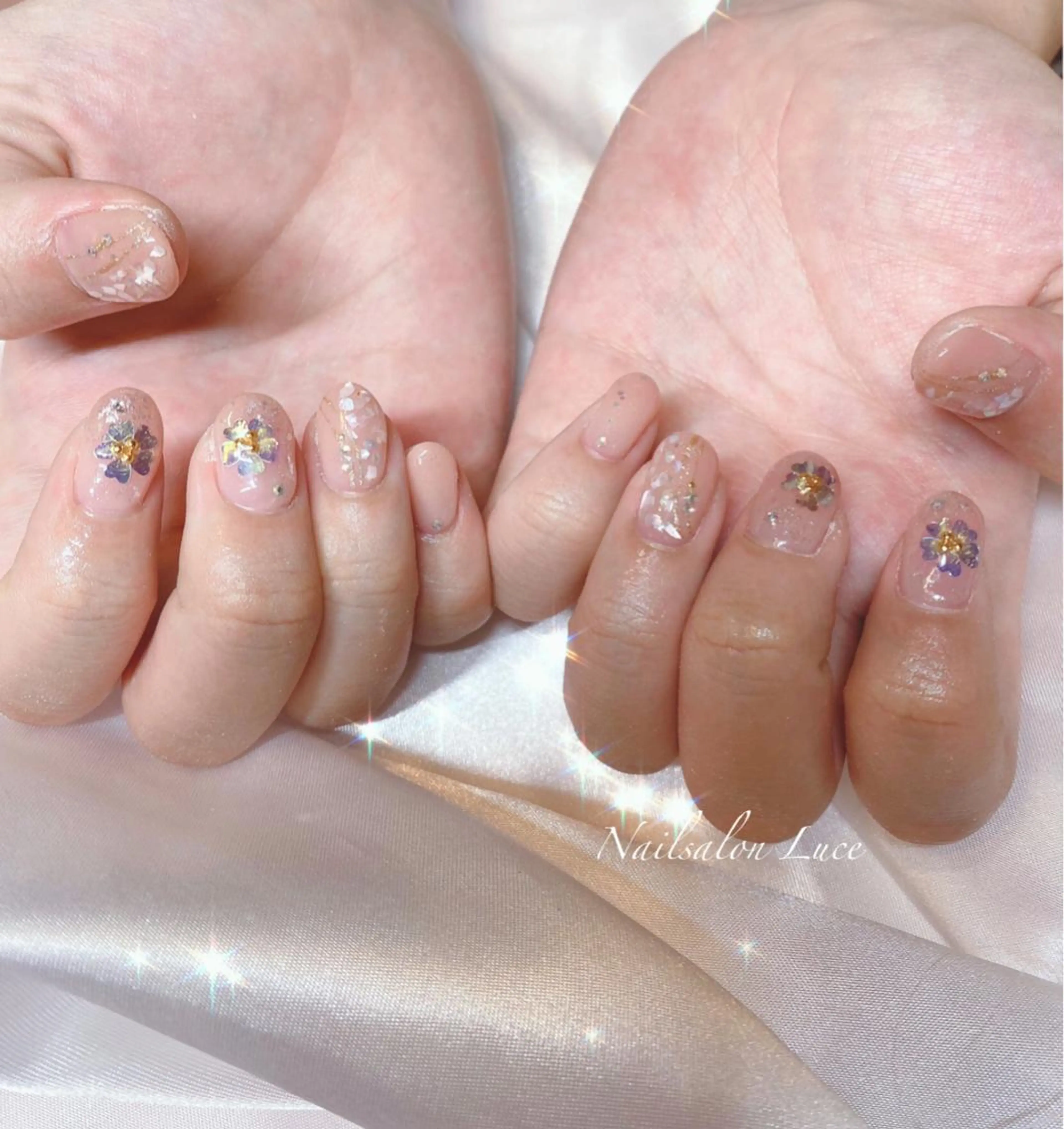 ネイル ジェルネイル ワンカラーネイル ネイル& 脱毛サロン　Lのマツエク・マツパデザイン