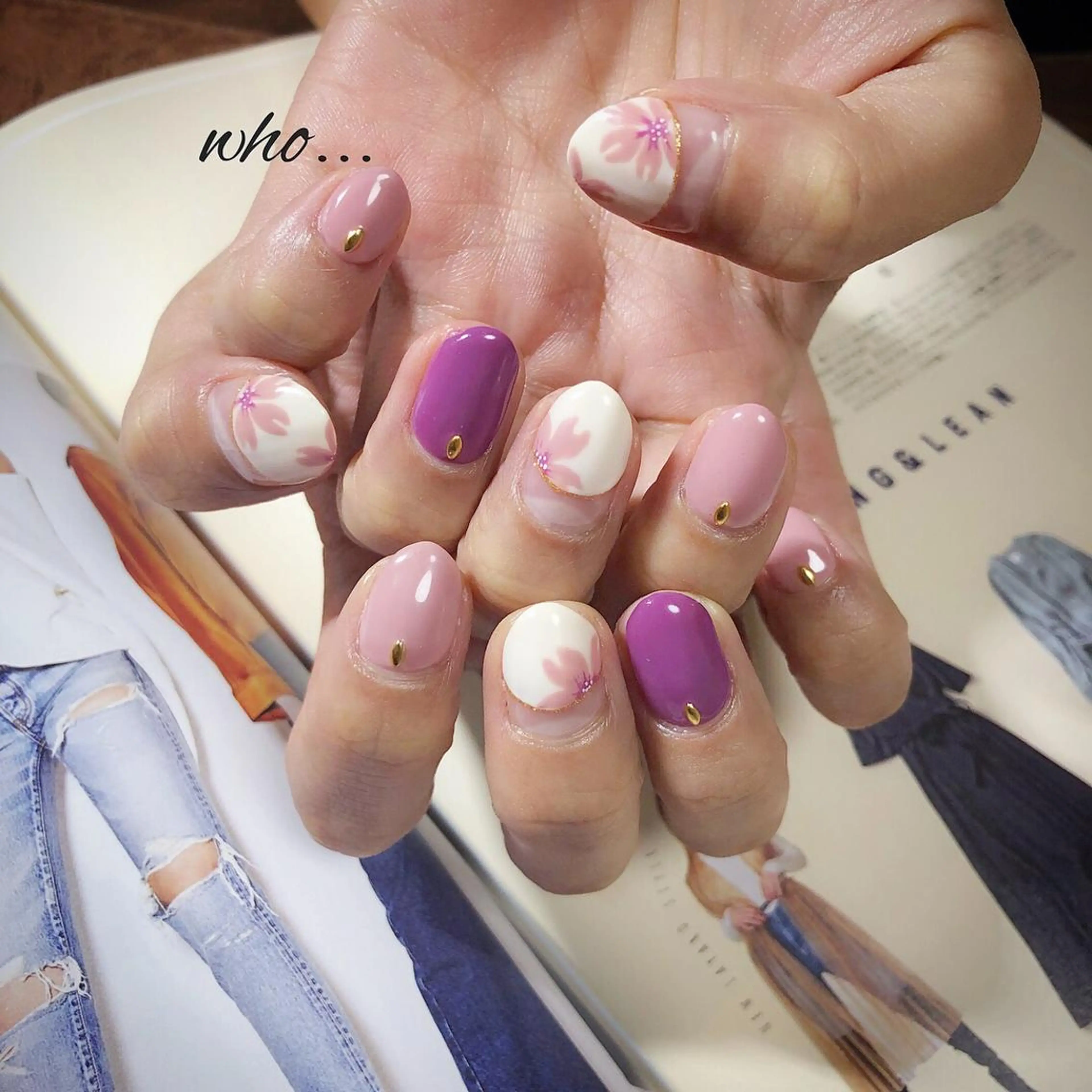 ネイル 桜ネイル NailSalon who...所属・n. fumikoのネイルデザイン