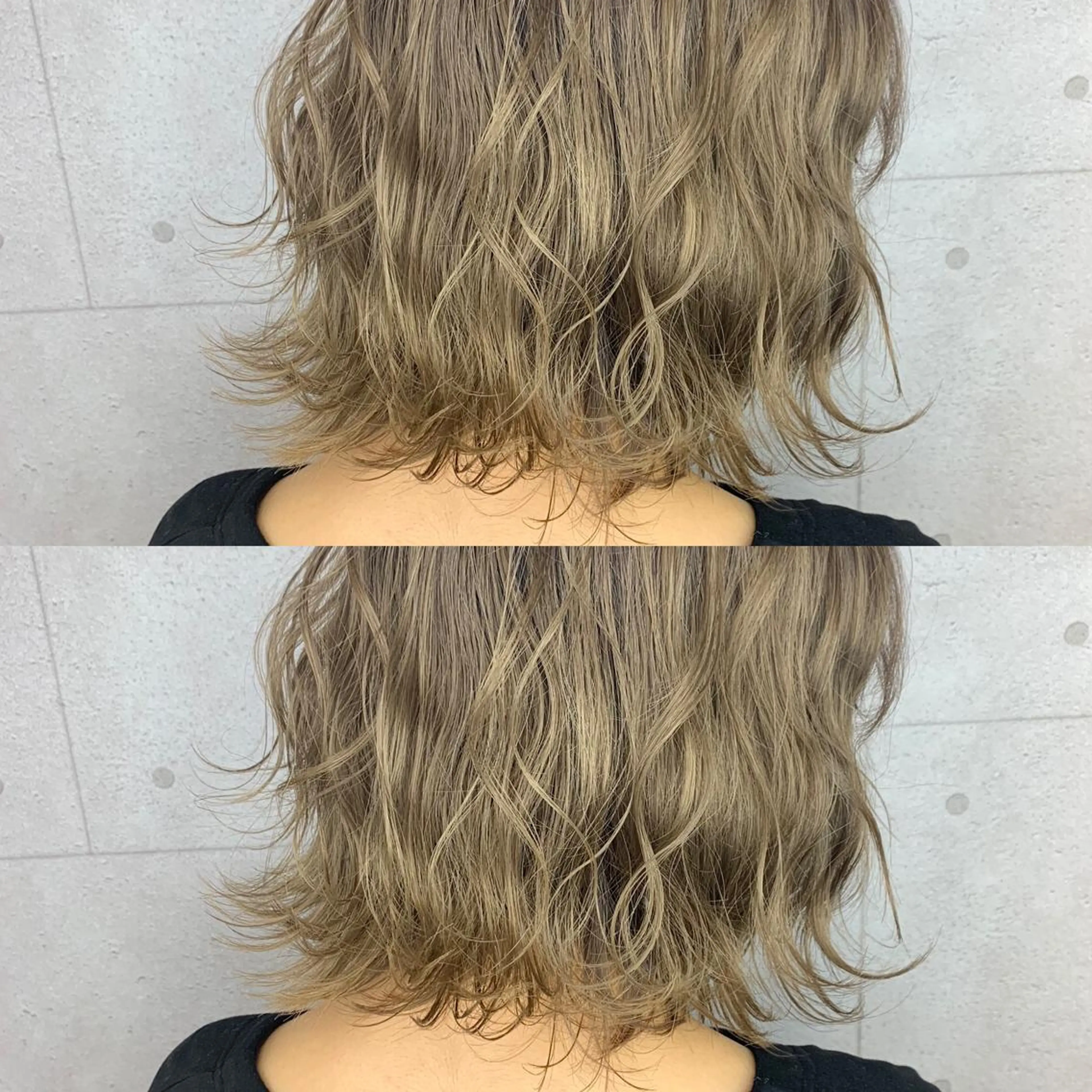 ショート カラー 韓国レイヤーカット/ ダブルカラーのヘアスタイル