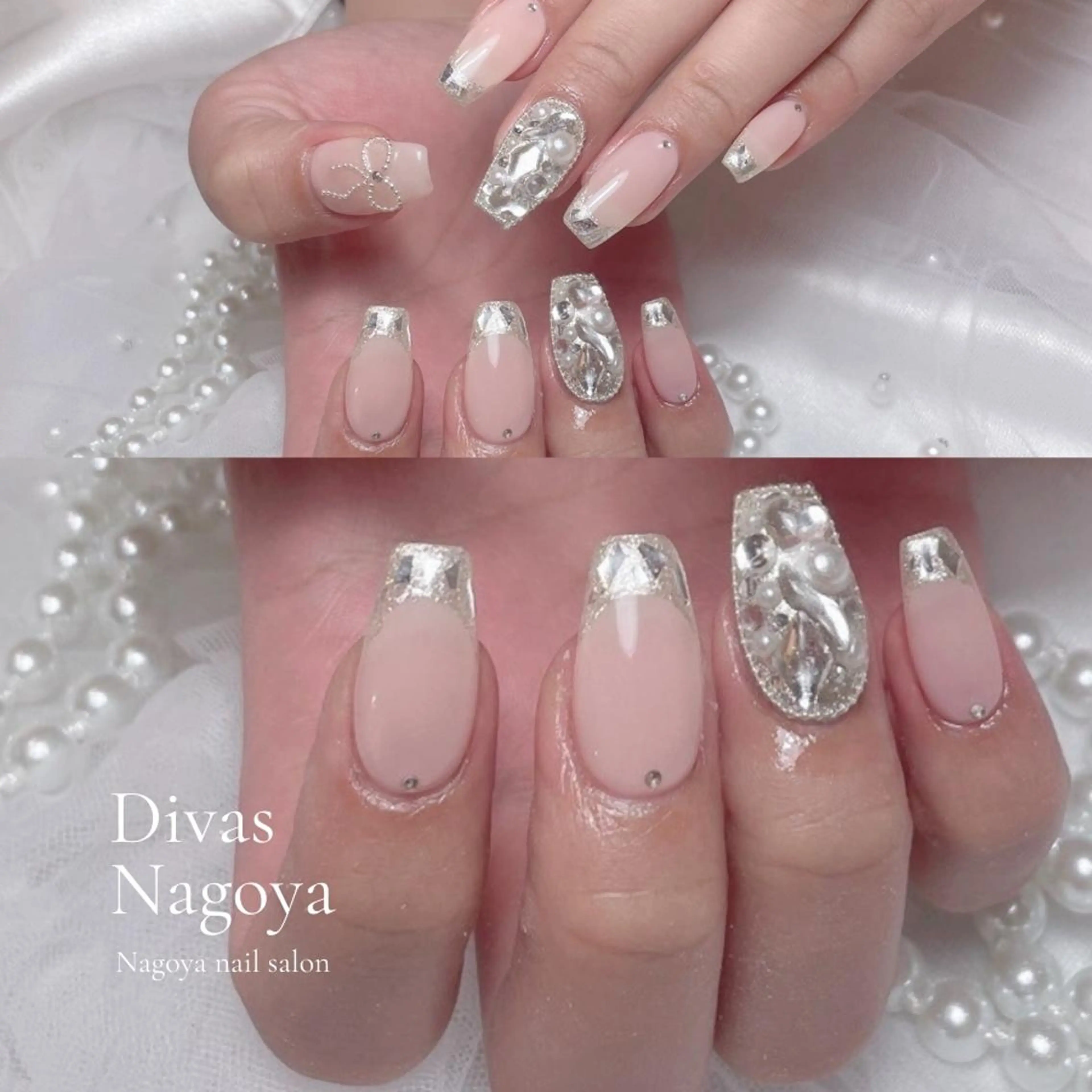ネイル アートネイル 長さ出し ジェルネイル 韓国ネイル マグネットネイル 🎀Sakae D.d nail🎀のネイルデザイン