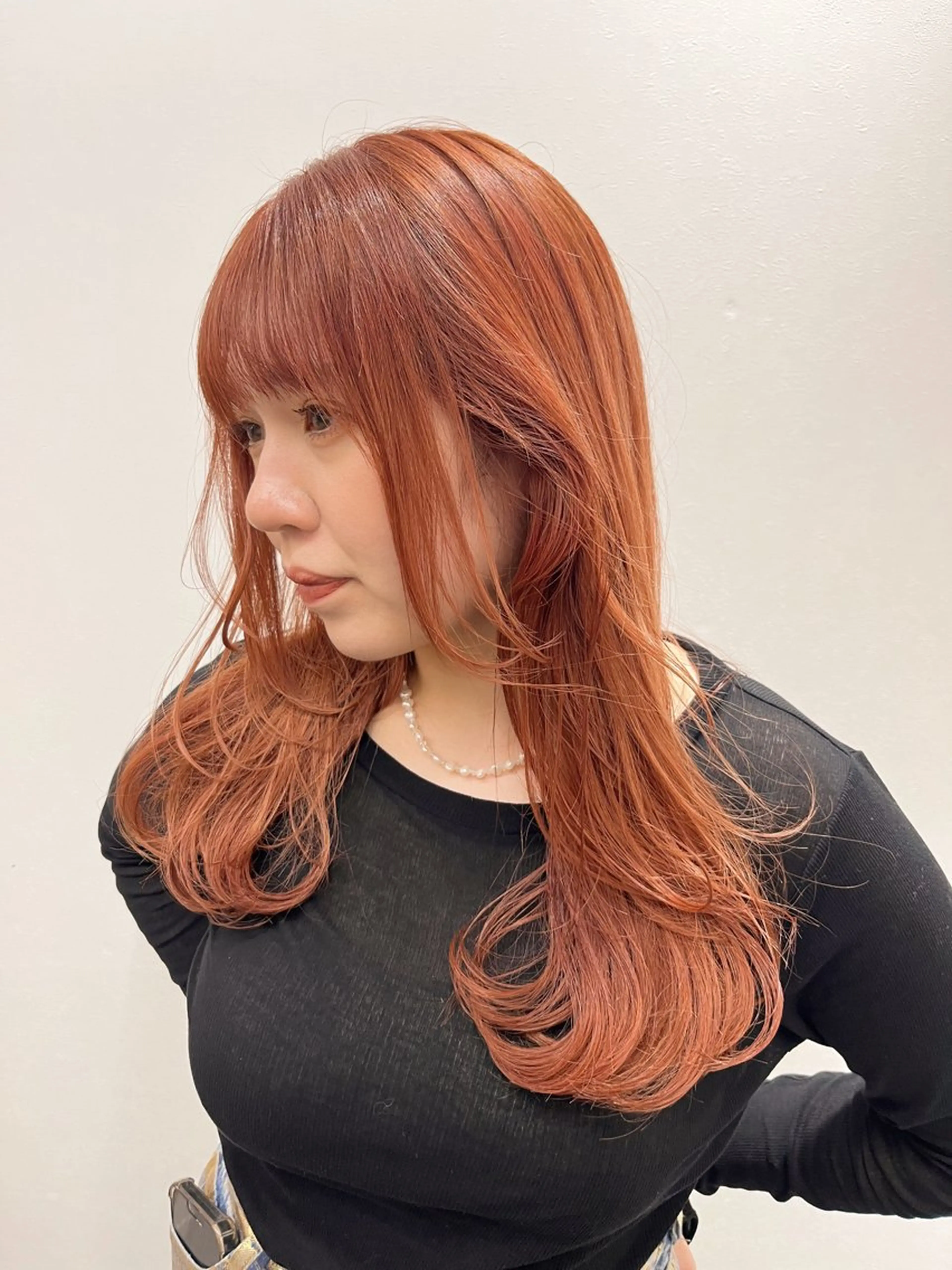 ロング カラー thee所属・渡邊 ひかるのヘアスタイル