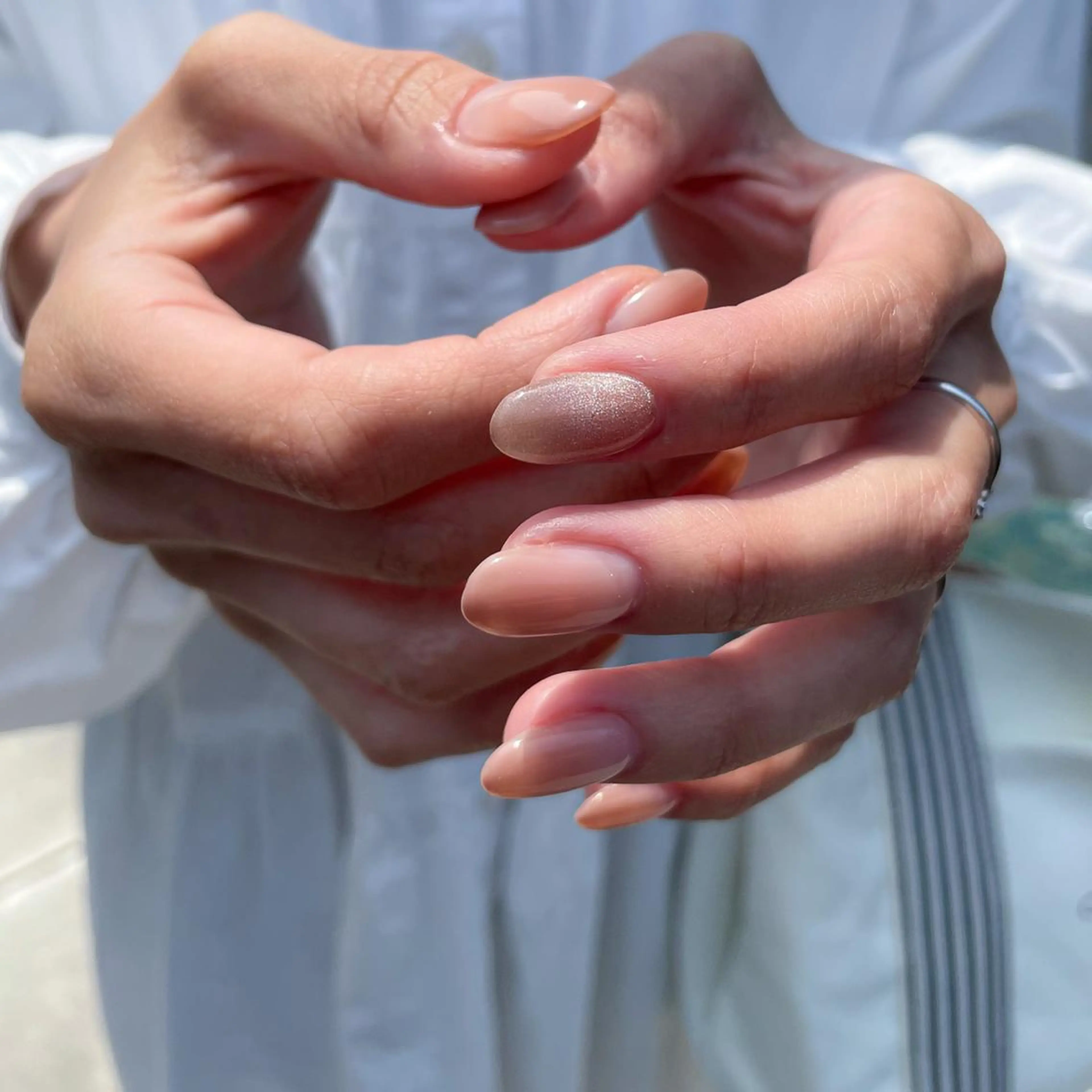 ネイル グラデーション ピンク ピンクベージュ nailatelier elsol.所属・atelier elsol.のネイルデザイン