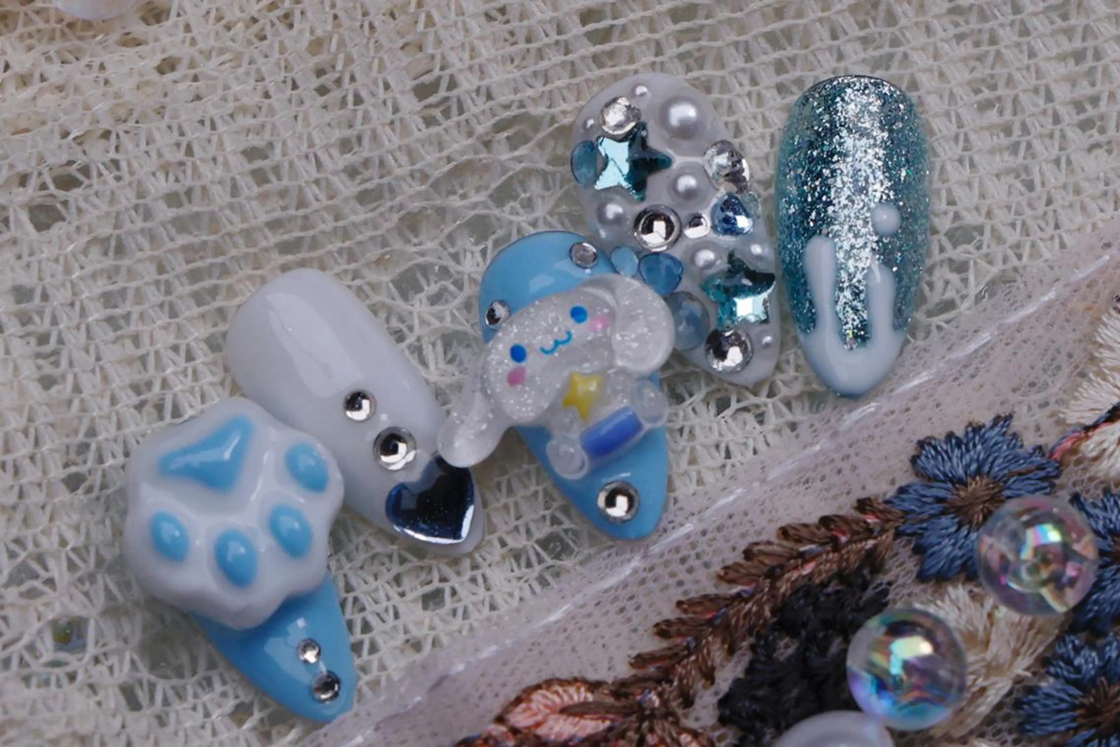 ネイル ハロウィン ロングネイル マグネットネイル スカルプネイル ネイルチップ ハンドネイル Mss えりのネイルデザイン