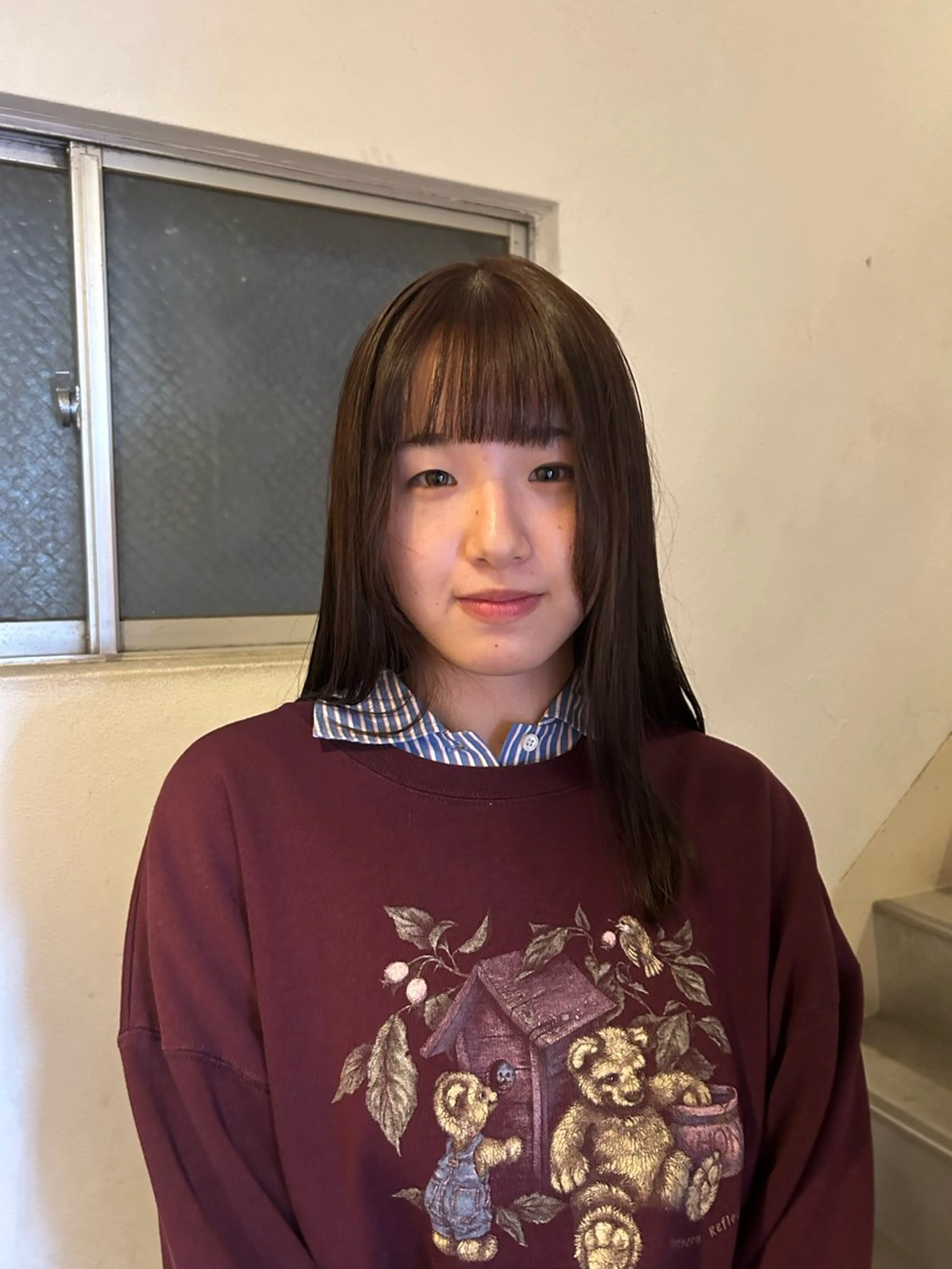 セミロング カラー 愛結 暖色カラー🎀🩰のヘアスタイル