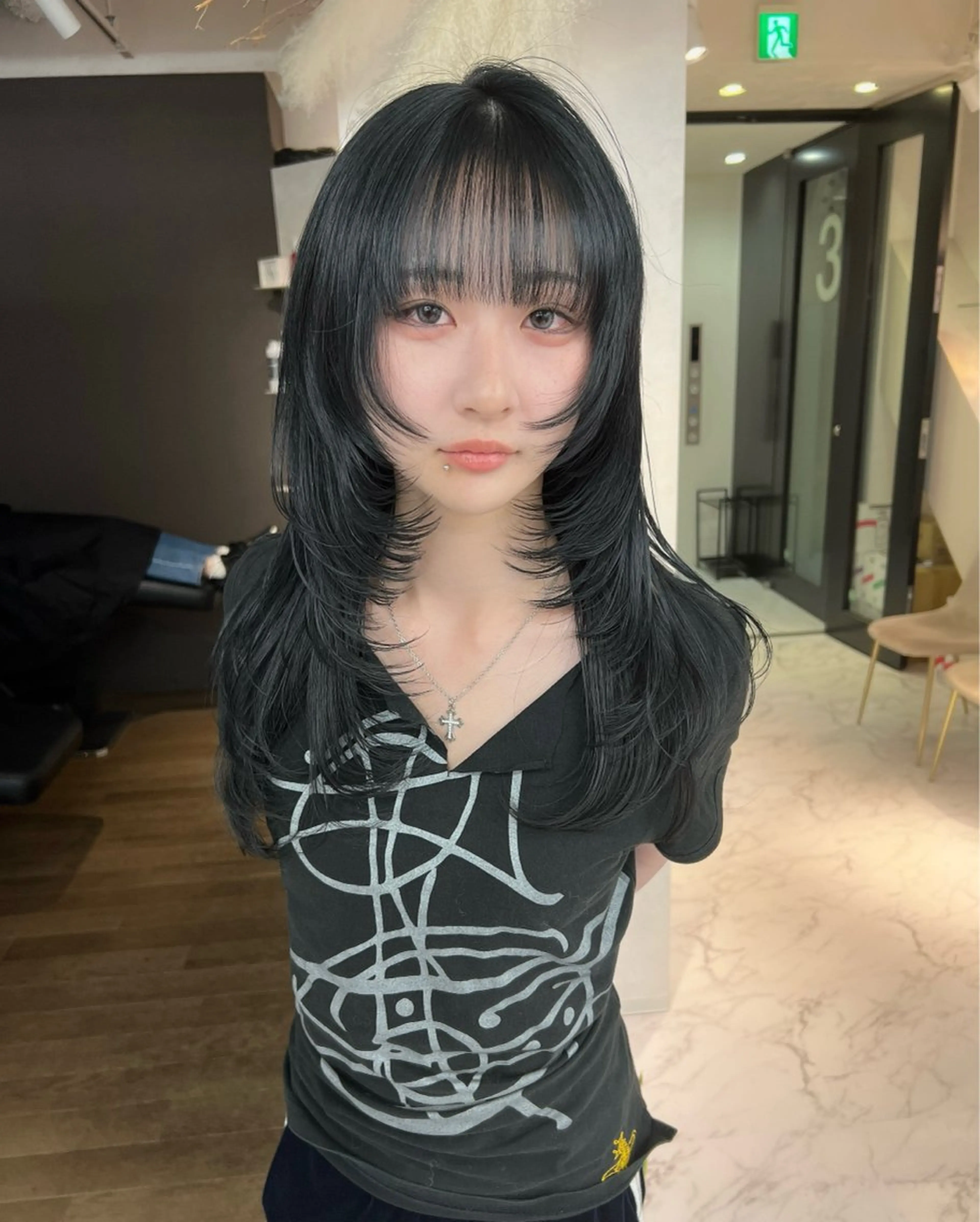 🥉人気no.3🥉カット＋美髪縮毛矯正＋髪質改善ultowaトリートメント【レイヤーカット、ハッシュカット】の写真