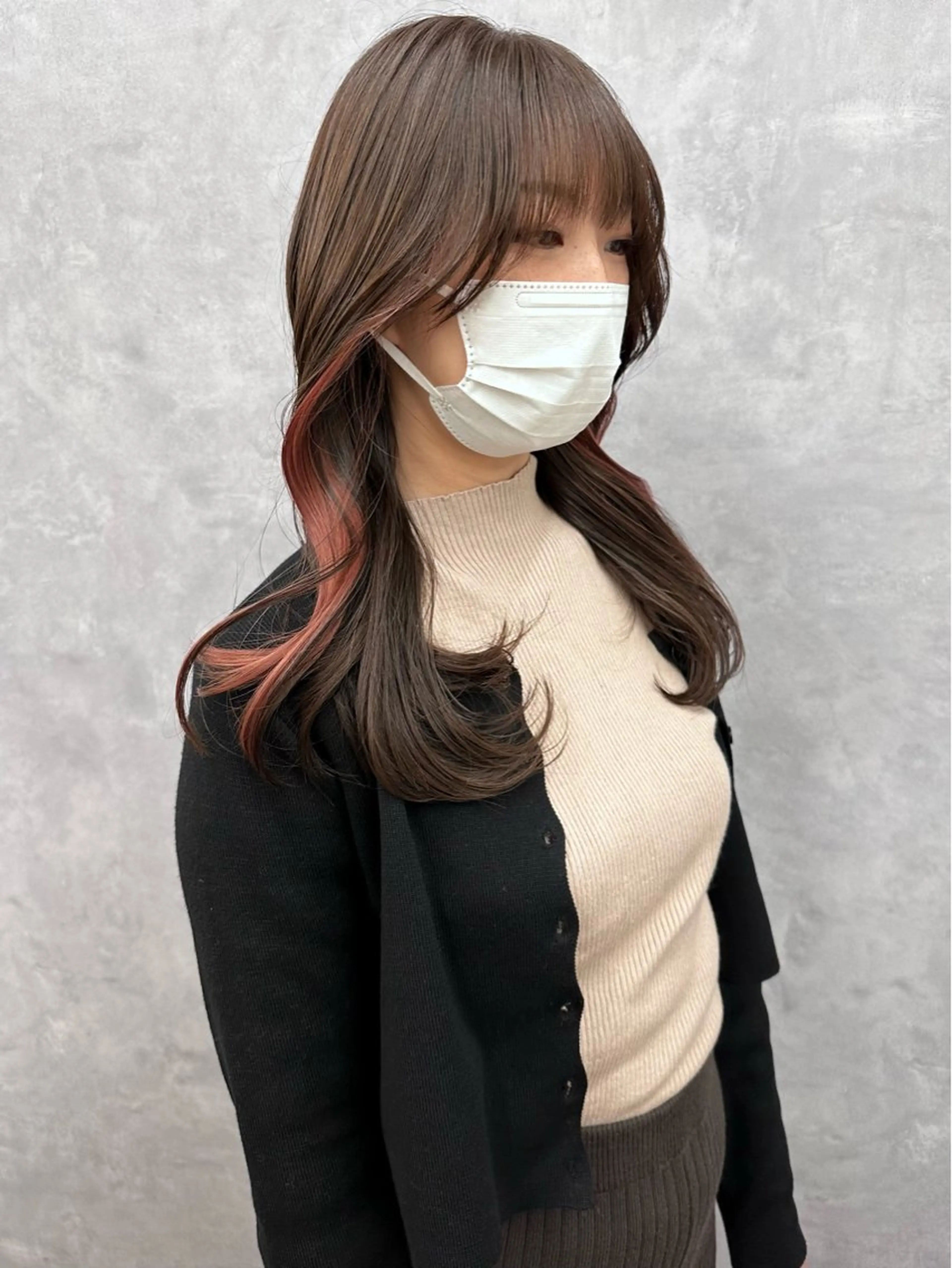 ロング 韓国ヘア/ワンホン ちひろのヘアスタイル