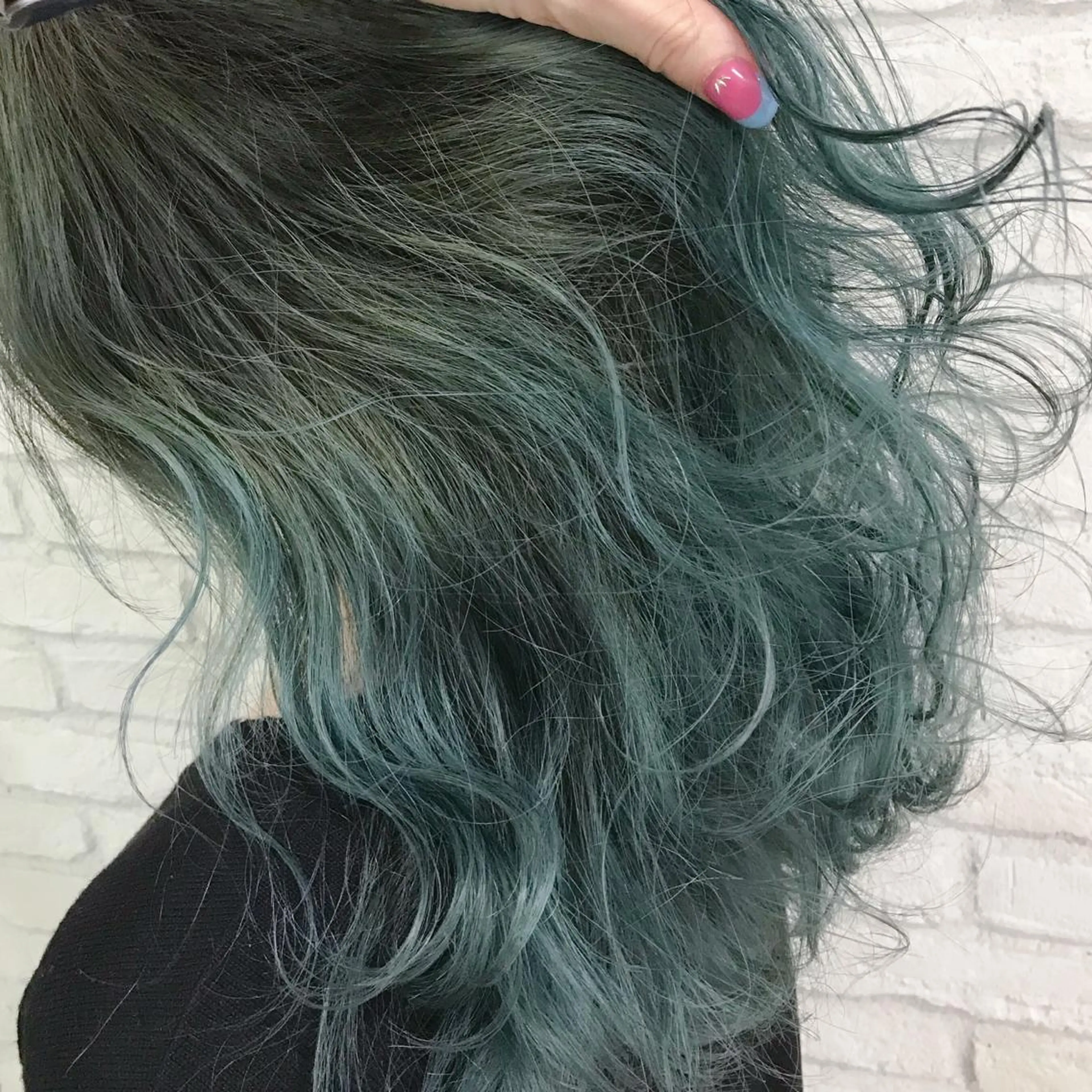 ミディアム カラー グラデーションカラー 横浜🍒ルーツカラー エクステ／RIEのヘアスタイル