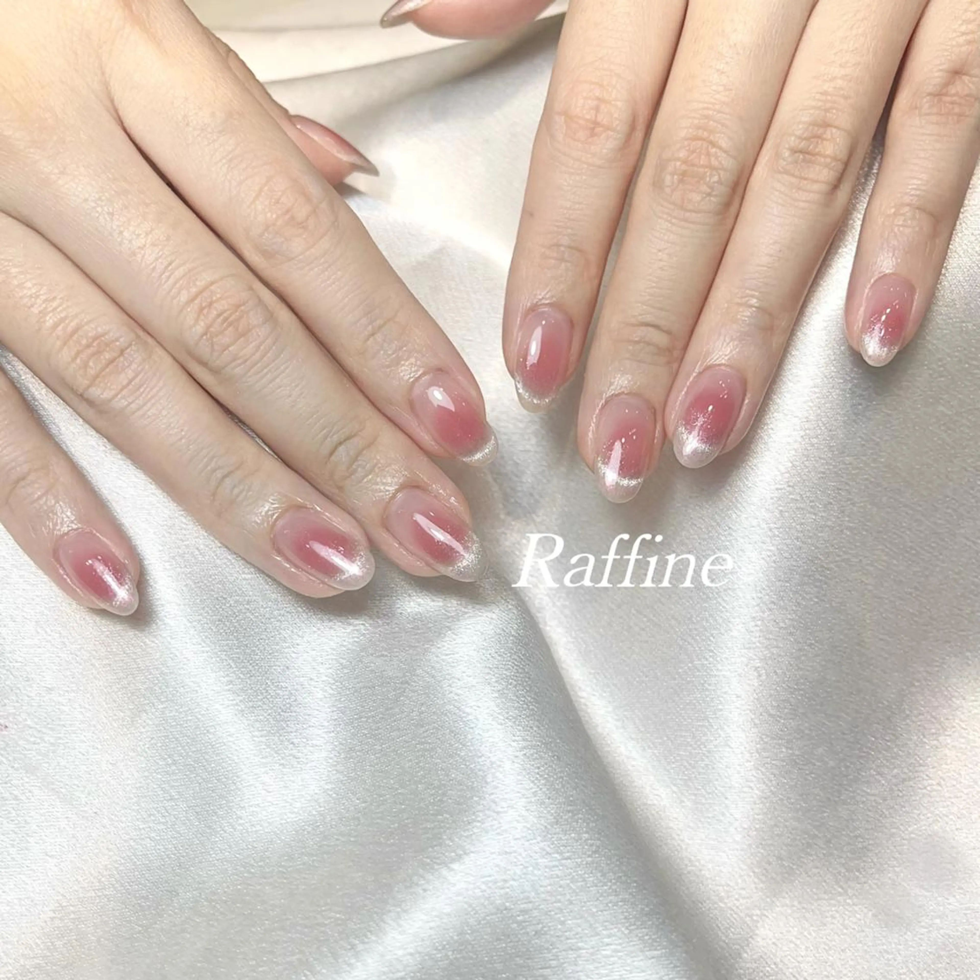 ネイル RAFFINE 月🦋🩵のネイルデザイン