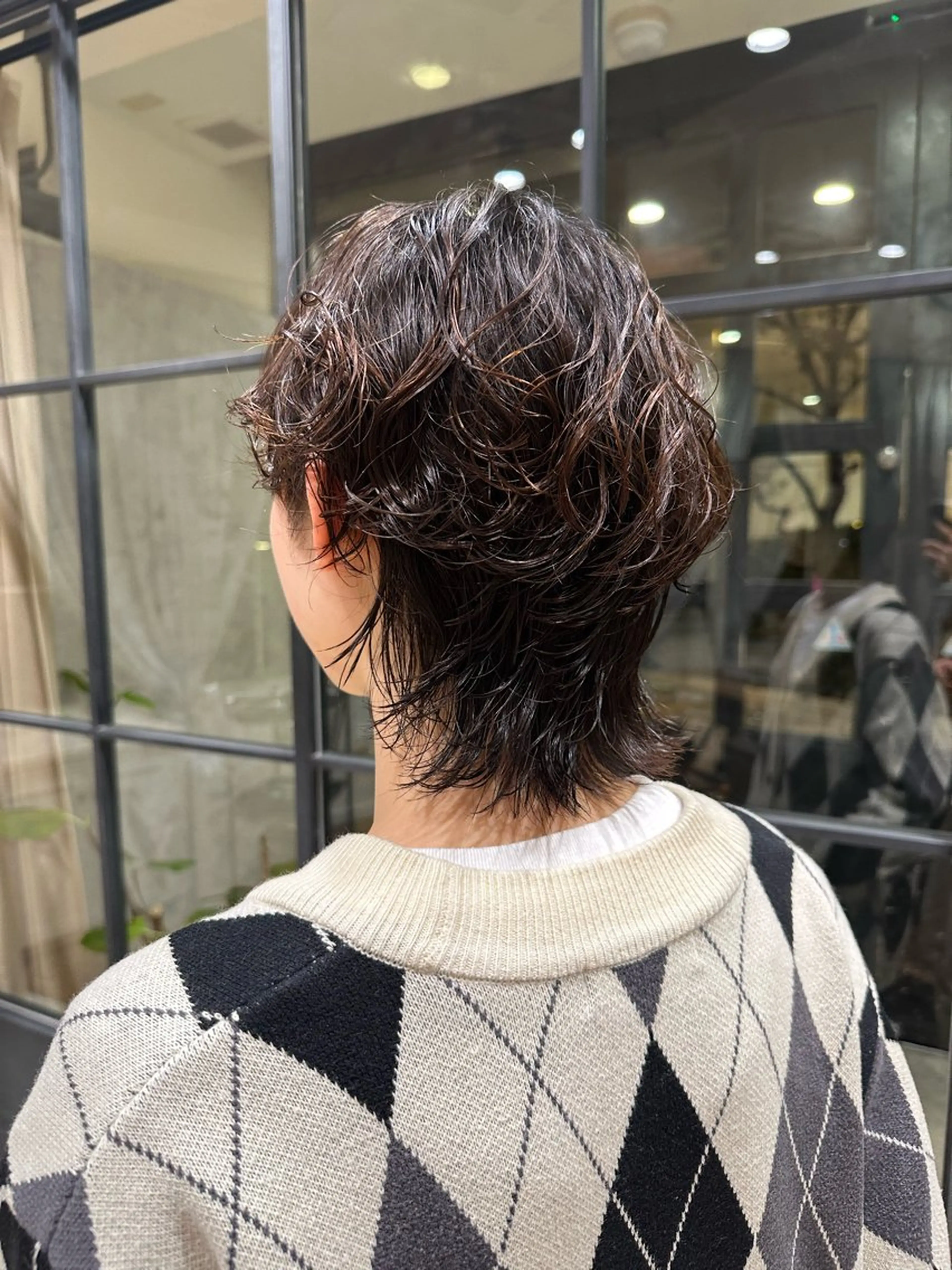 ショート カット パーマ 平野恵/透明感カラー ブリーチ/ボブのヘアスタイル