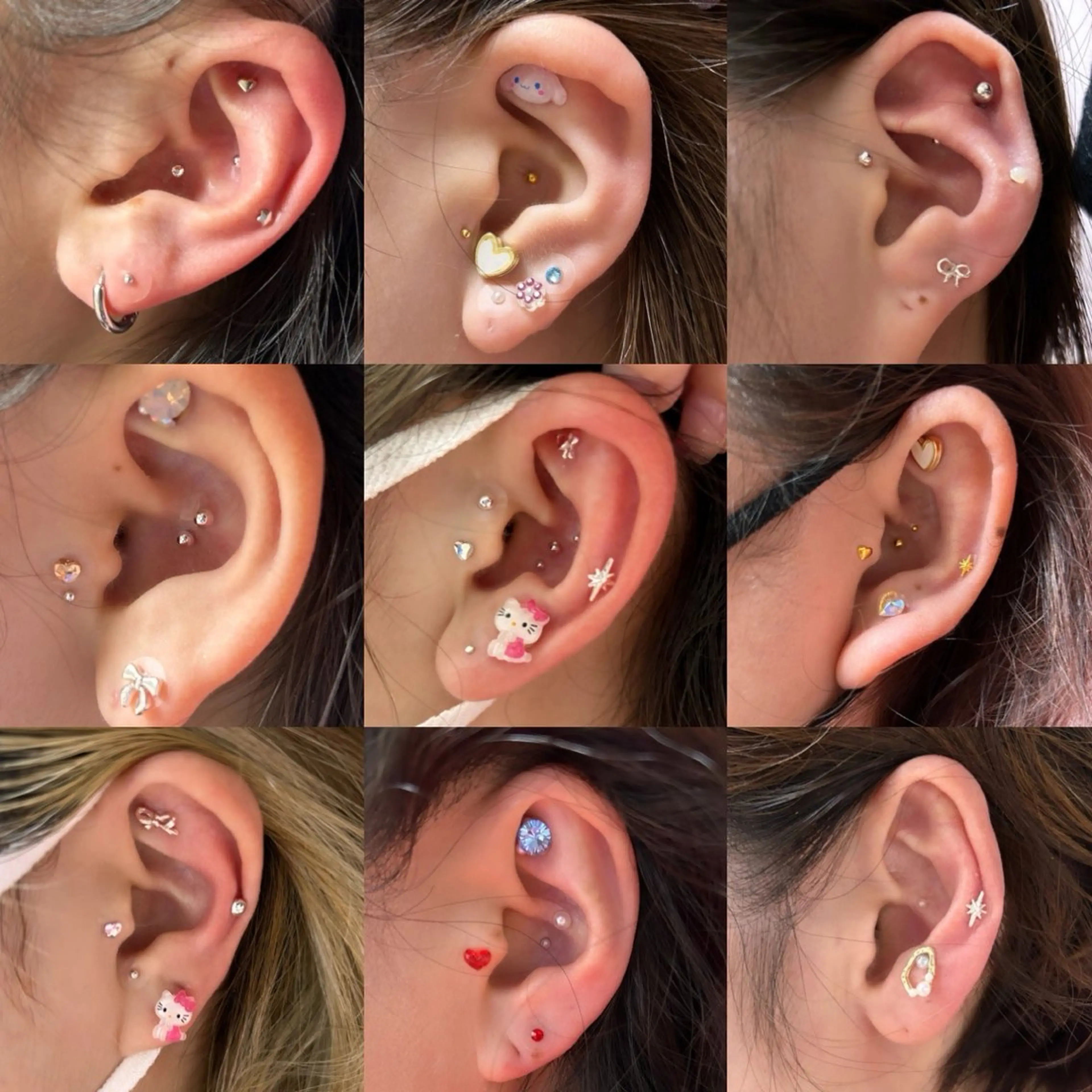 【耳つぼジュエリー付け放題】耳マッサージ付き💆‍♀️贅沢ケア｜デザイン自由◎の写真