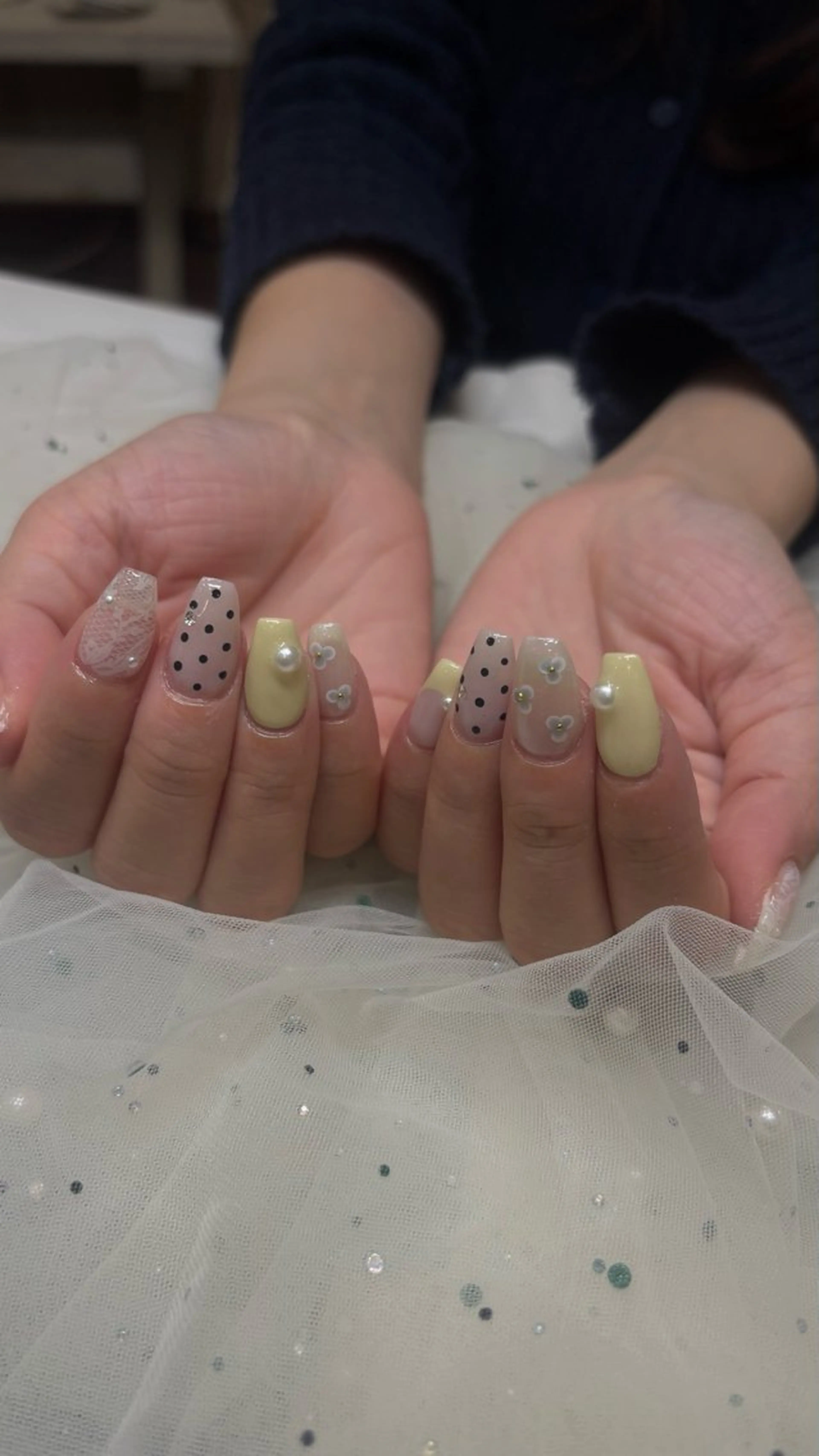 ネイル 春ネイル ハンドネイル ネイルサロンマーノ所属・mano Hanaのネイルデザイン