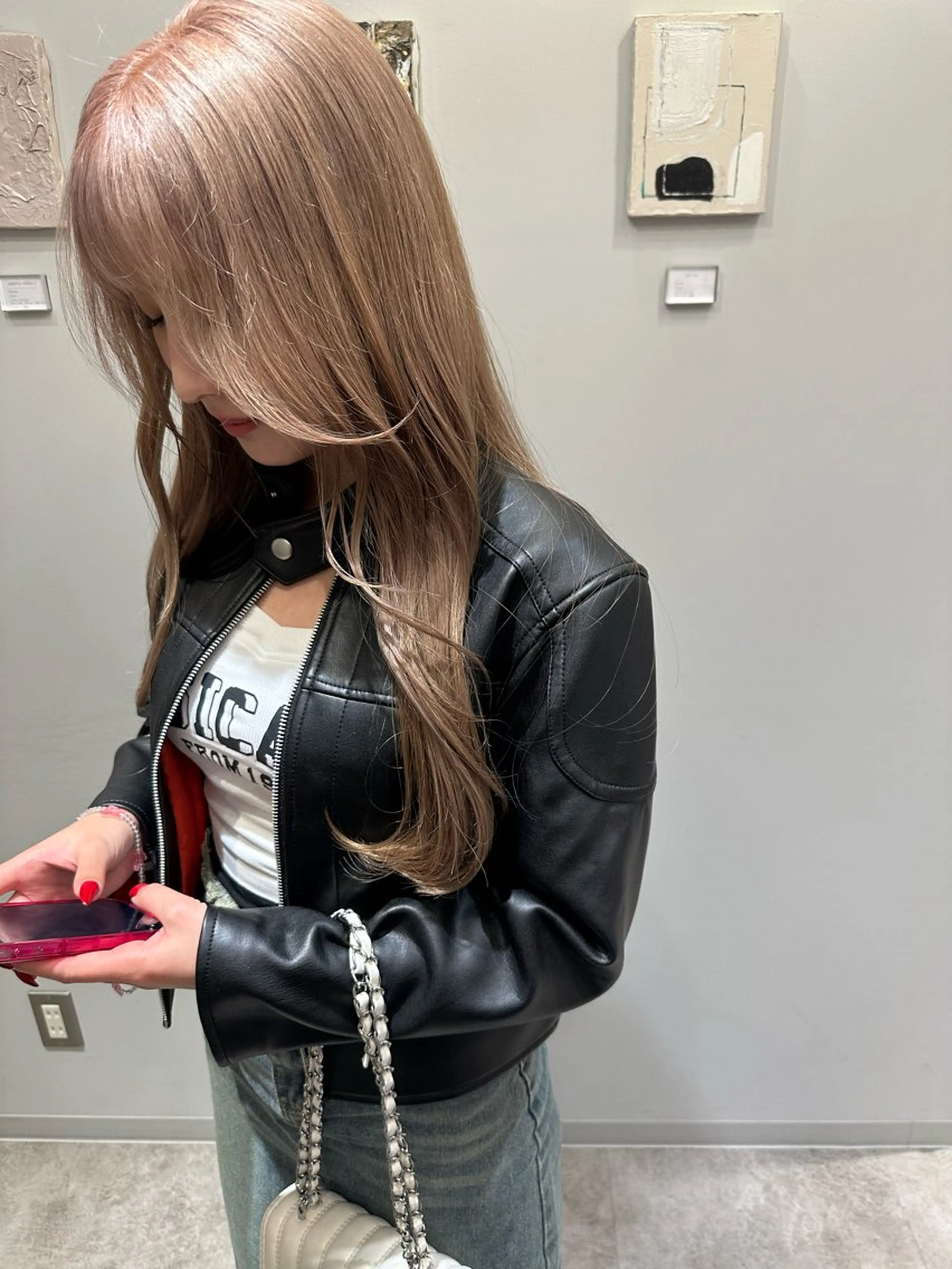 ロング カラー やました りの☁のヘアスタイル