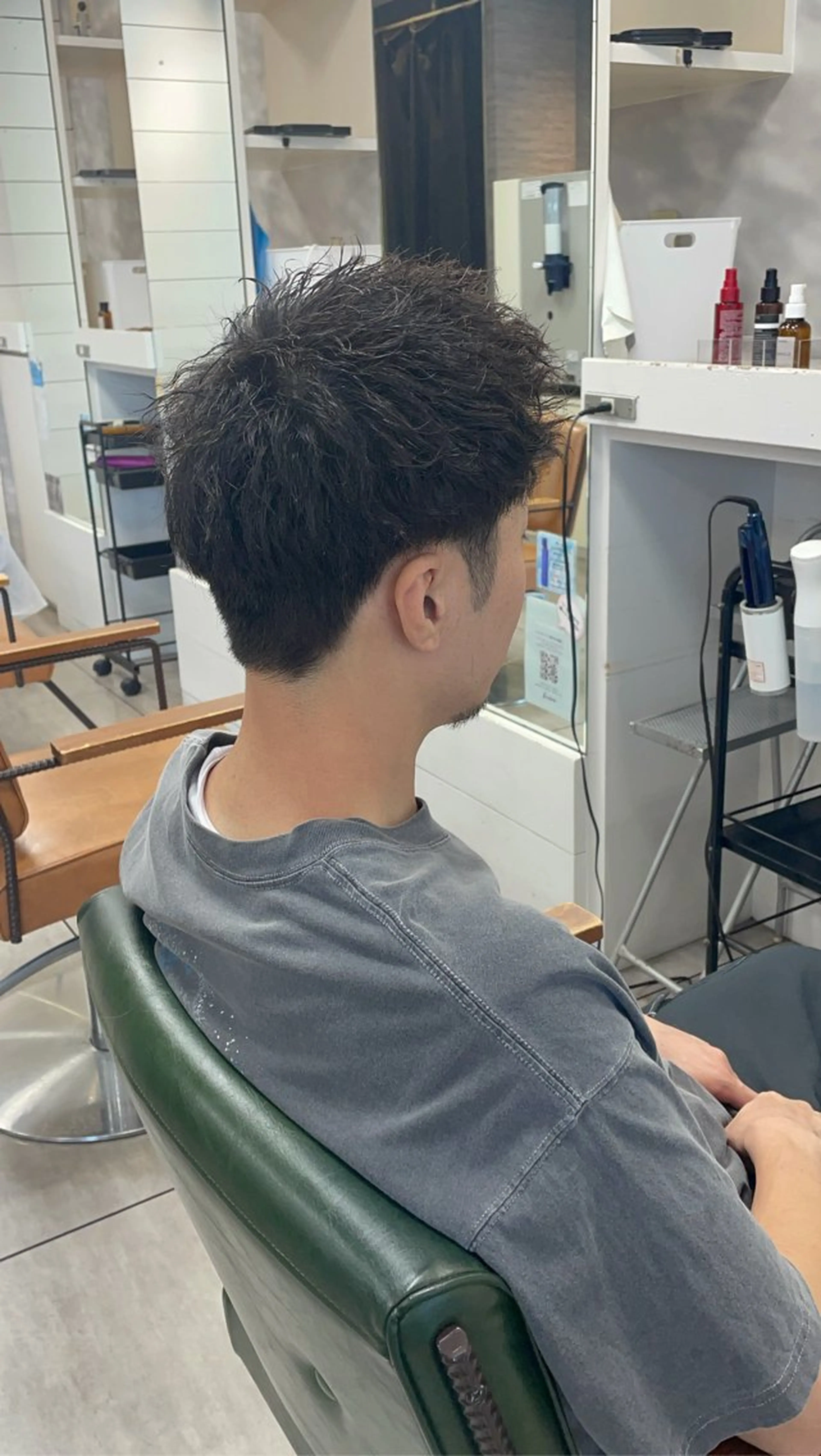 ショート パーマ メンズ パーマ 似合わせ/前髪カット /店長   村上直也のヘアスタイル