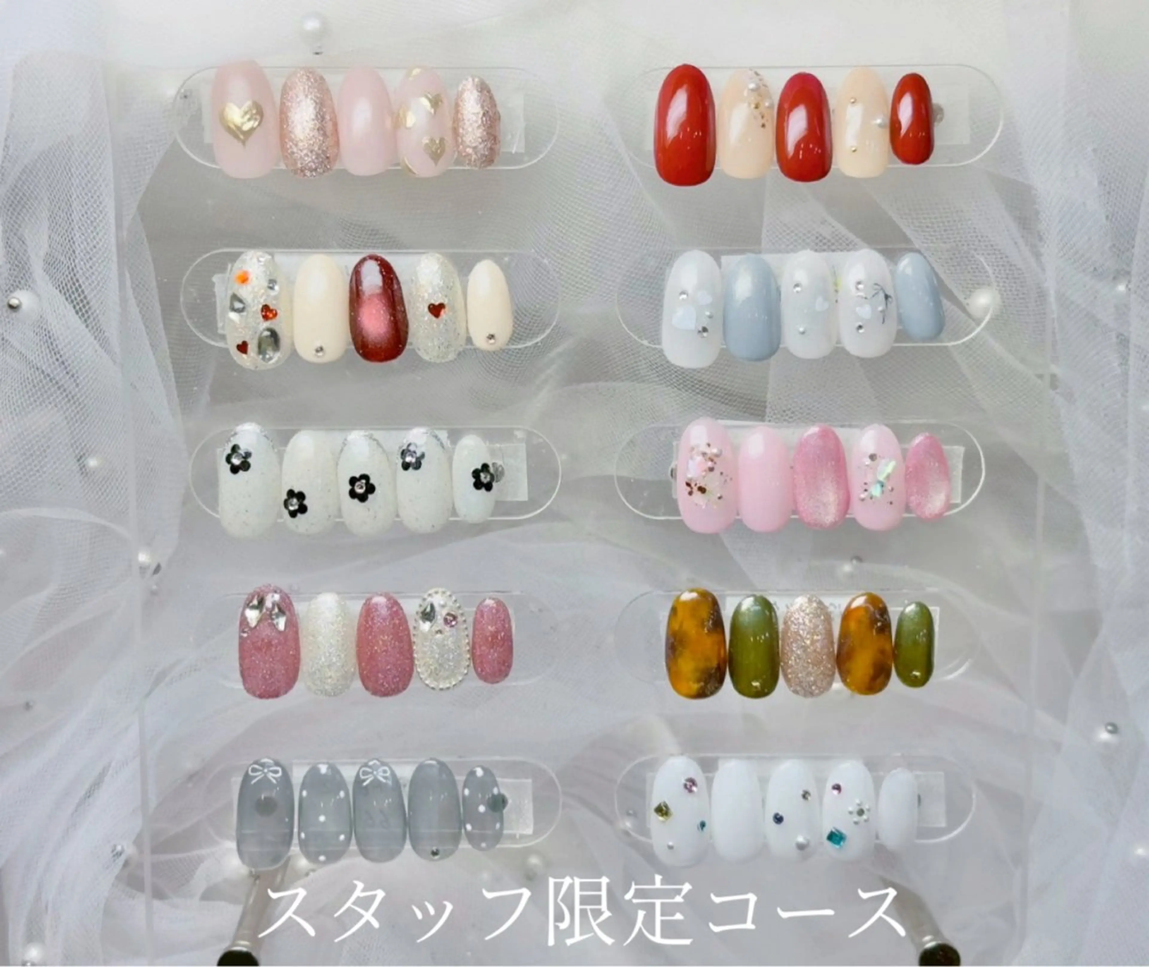 ネイル ハンドネイル Queen nail 北堀江 ASUKAのネイルデザイン