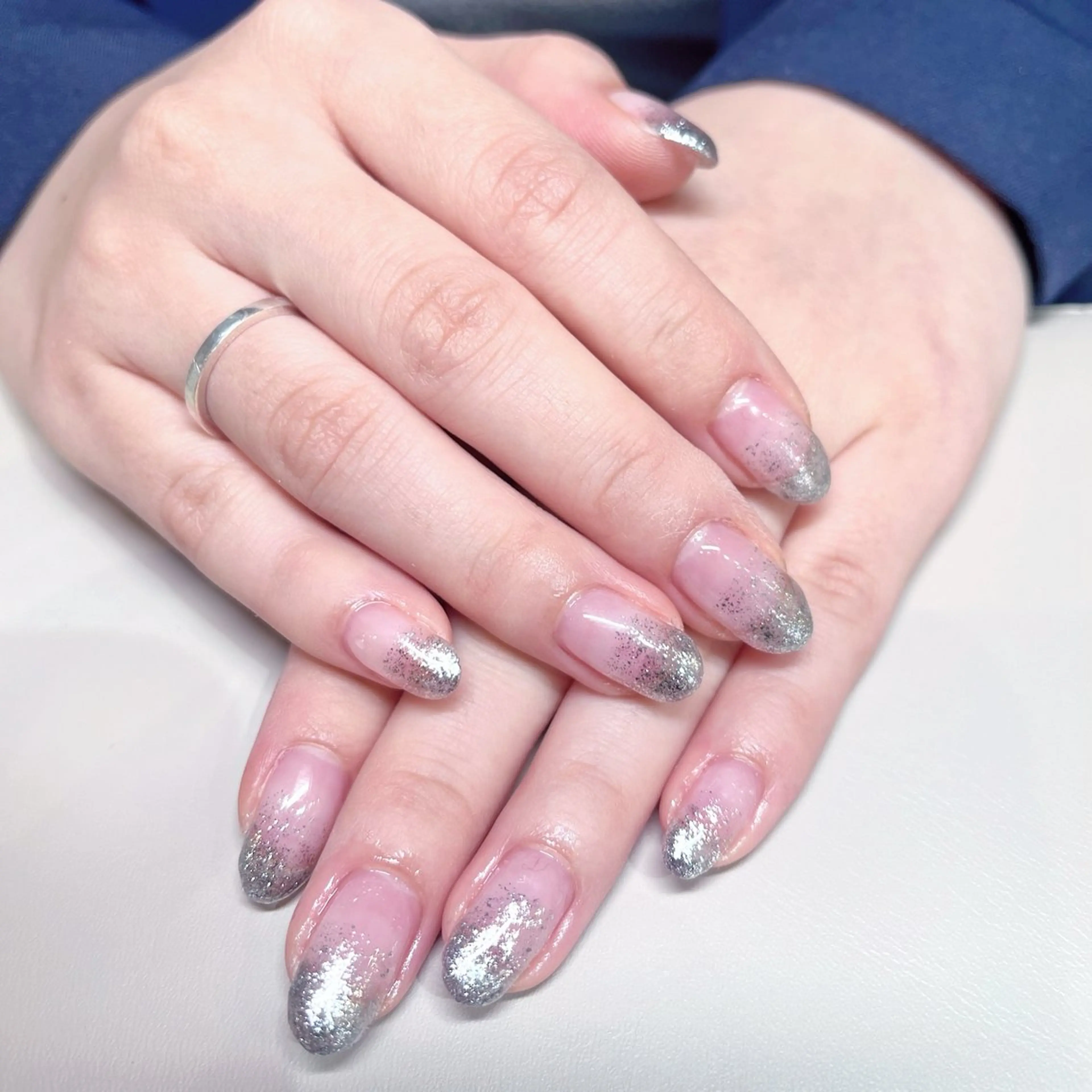 ネイル Kazane長さだし フィルイン持ち込みのネイルデザイン