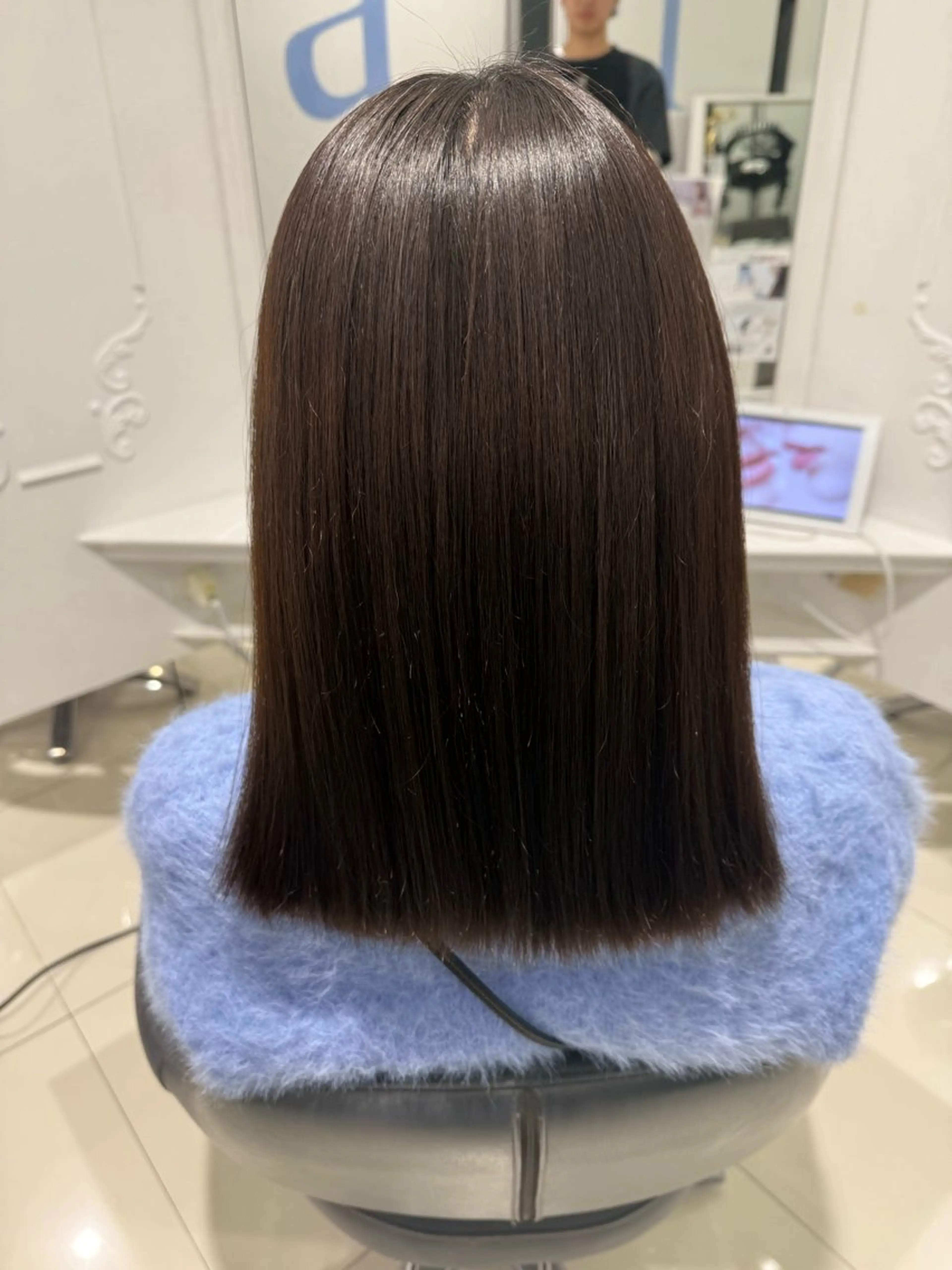 ミディアム 縮毛矯正 石本 泰士のヘアスタイル