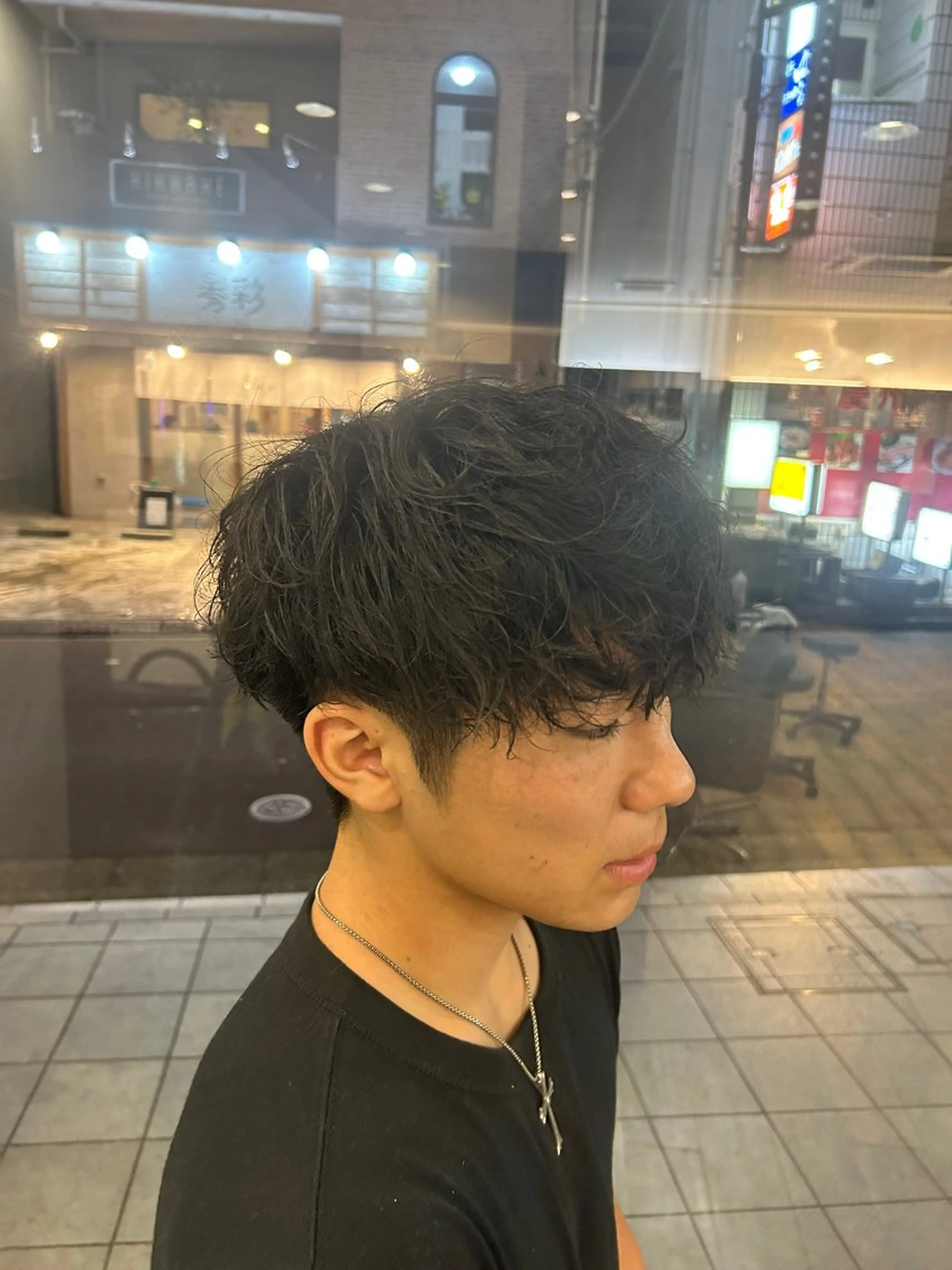 ショート パーマ メンズ MEN'S HAIR PERCUT柏店所属・西村 旭陽のヘアスタイル