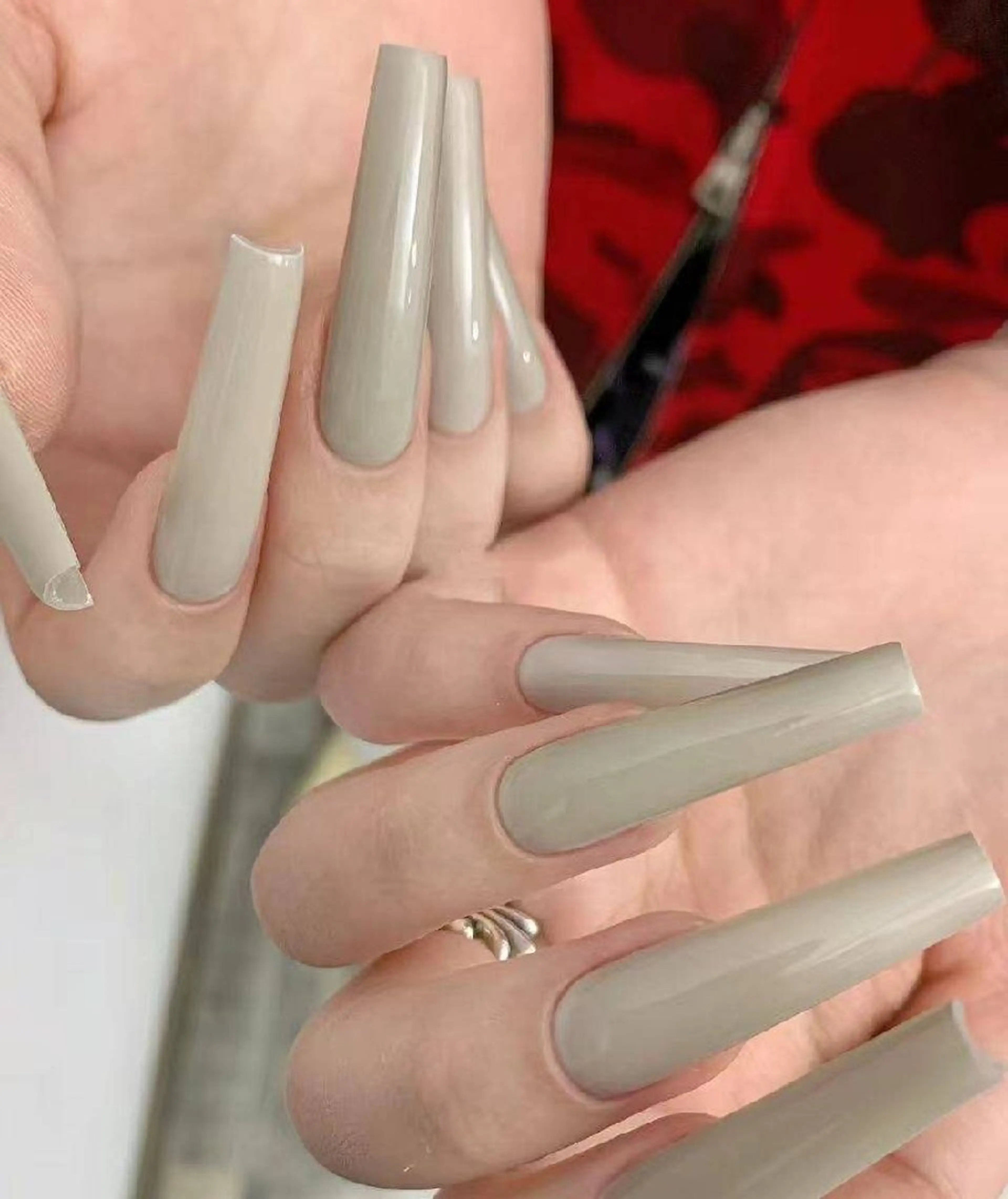 ネイル フラワーネイル フレンチネイル ジェルネイル ガラスフレンチ ハート ハンドネイル Oomiya 服部のネイルデザイン