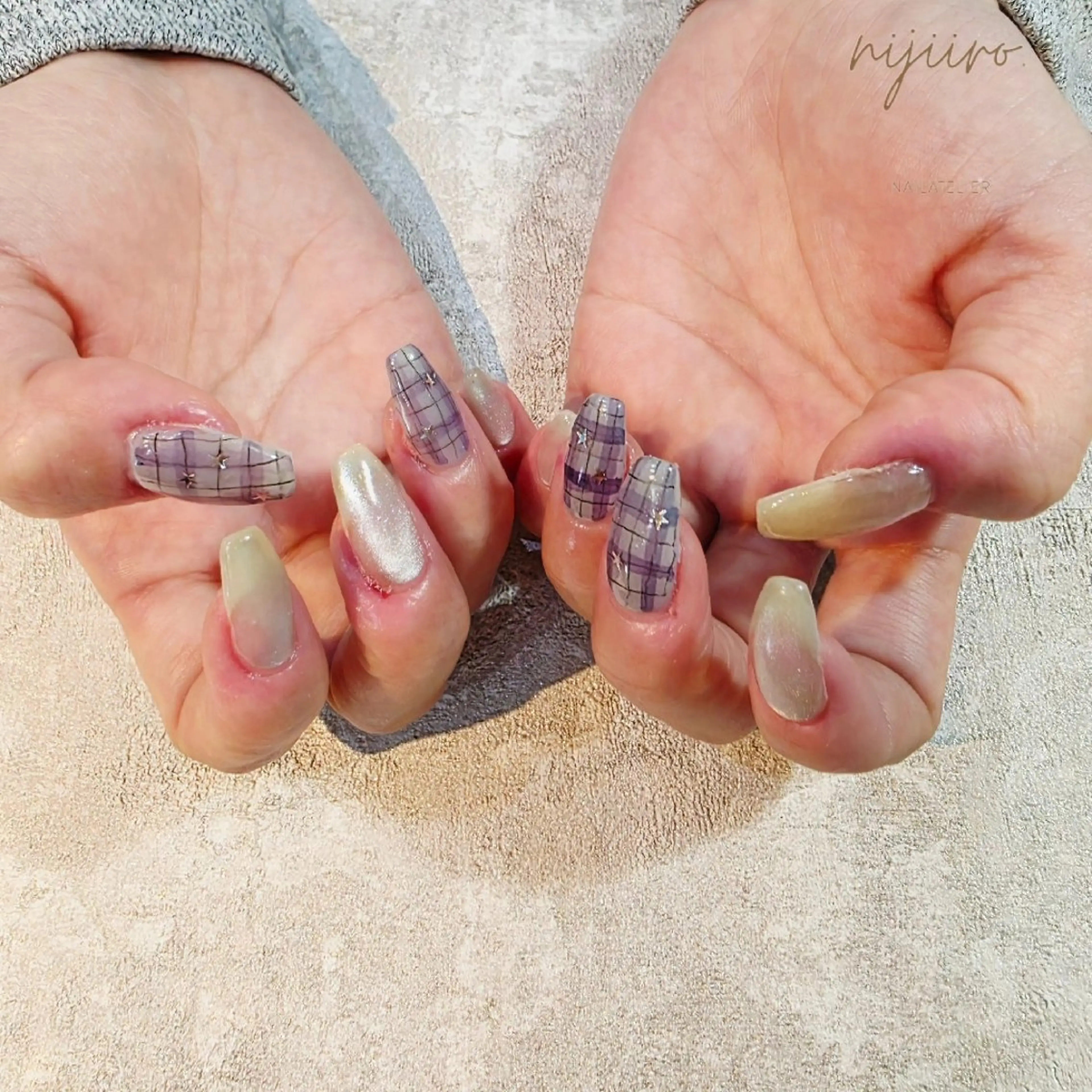 ネイル ハンドネイル nailatelier nijiiro.所属・nijiiro🌈 サトウのネイルデザイン