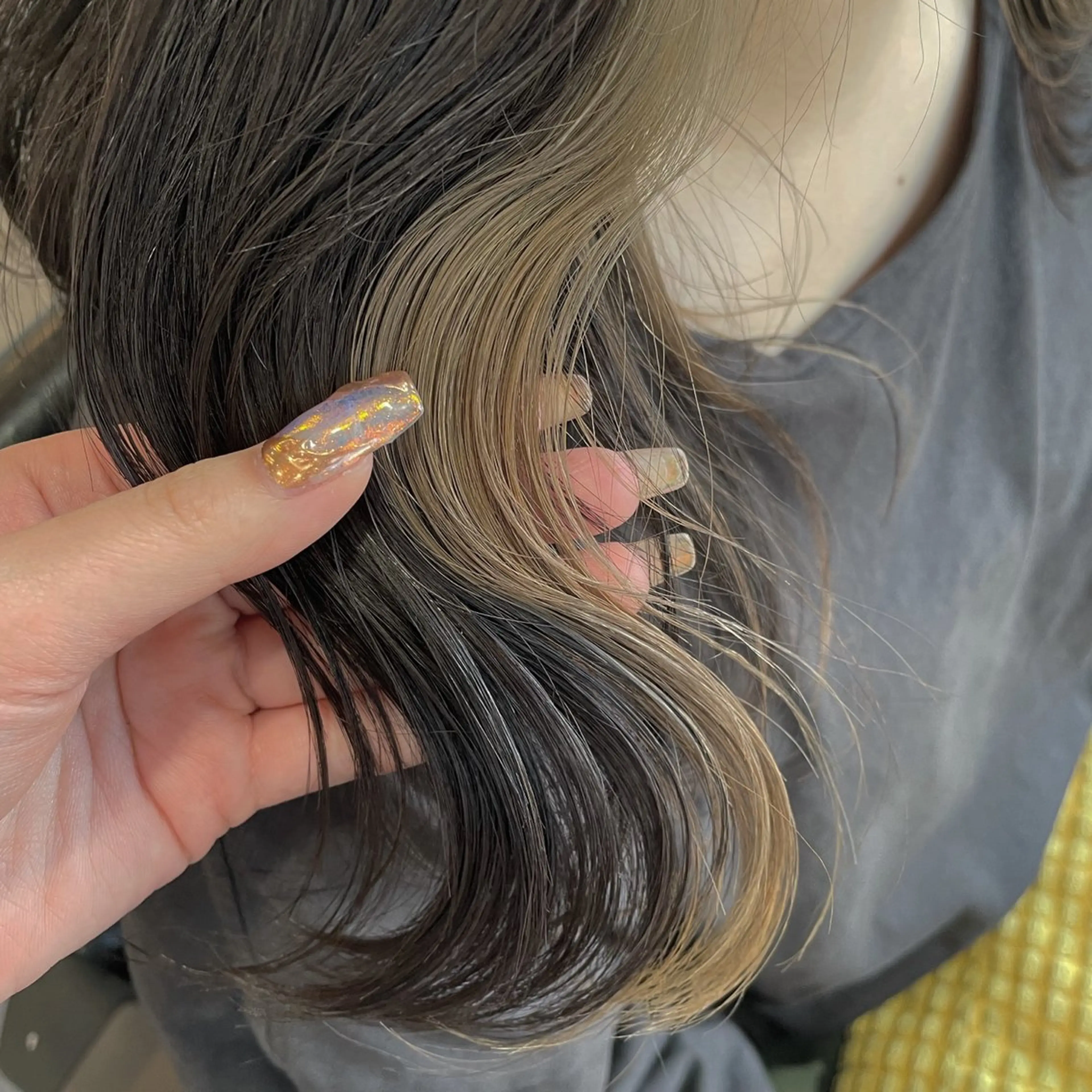 セミロング ヘアカラー トリートメント 髪質改善/レイヤー カット🩵Ami🩵のヘアスタイル