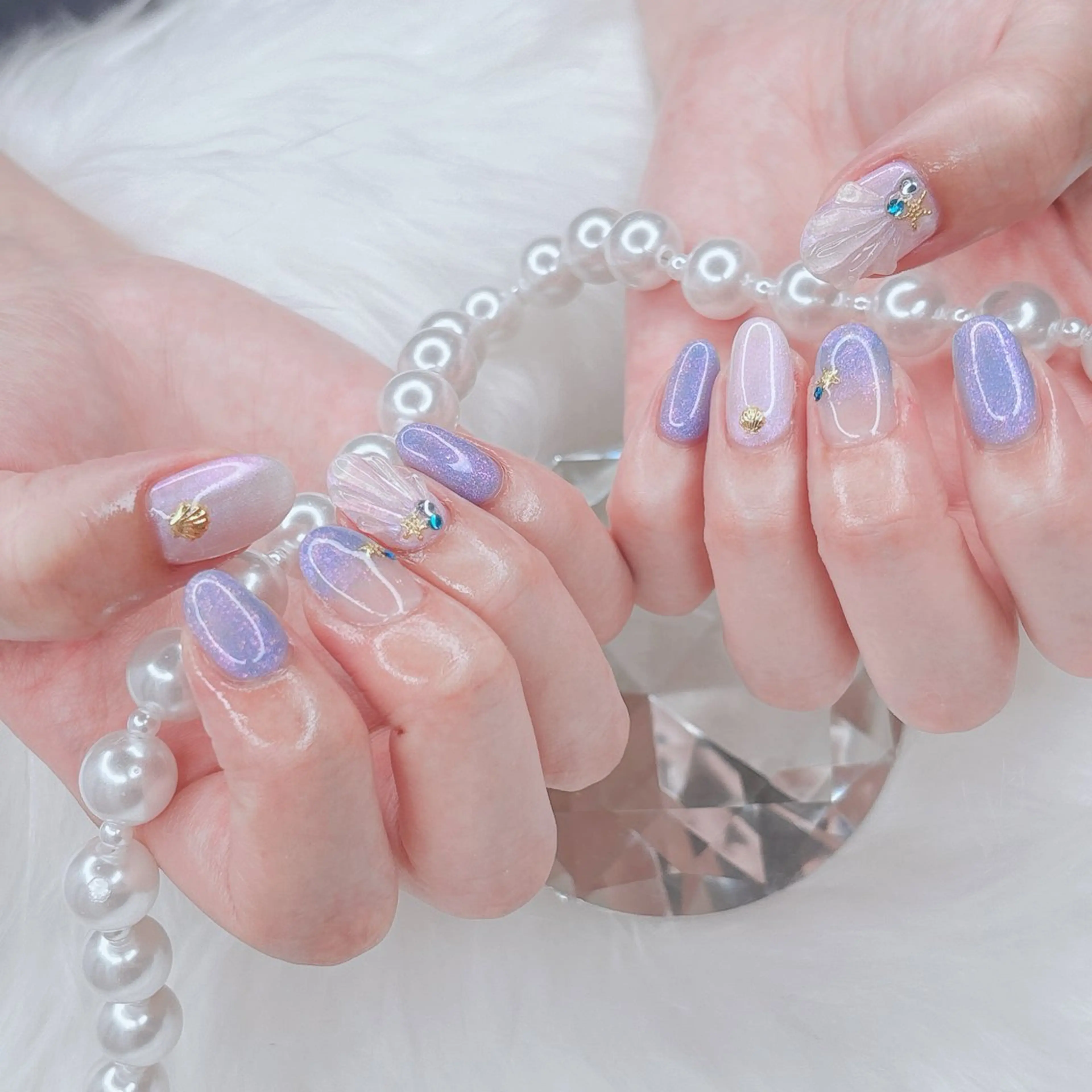 ネイル Me19🕊️‎🤍 yuriのネイルデザイン